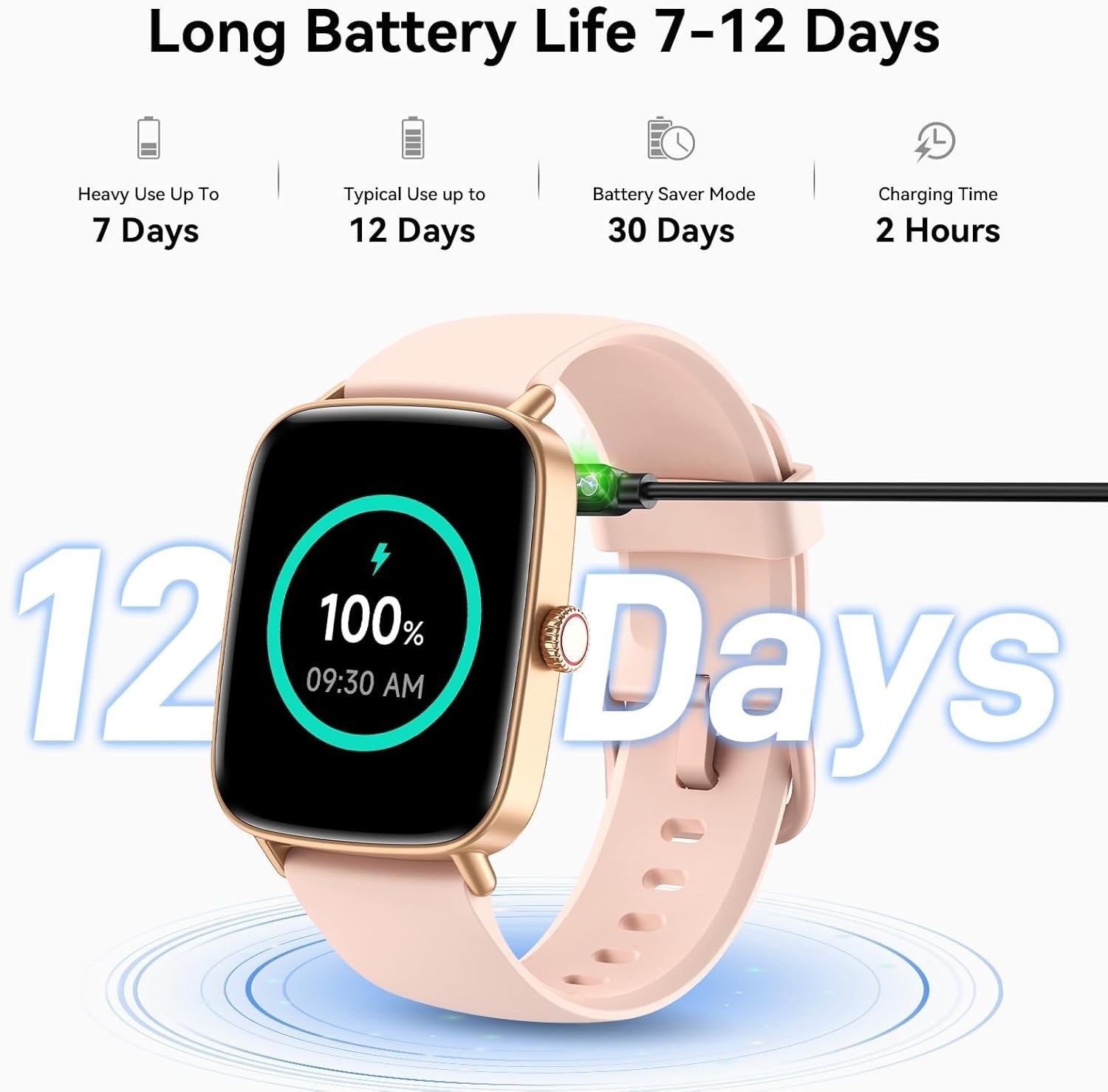 Reloj Inteligente Para iPhone Android De Mujer Smart Watch Pantalla Táct NEW US.