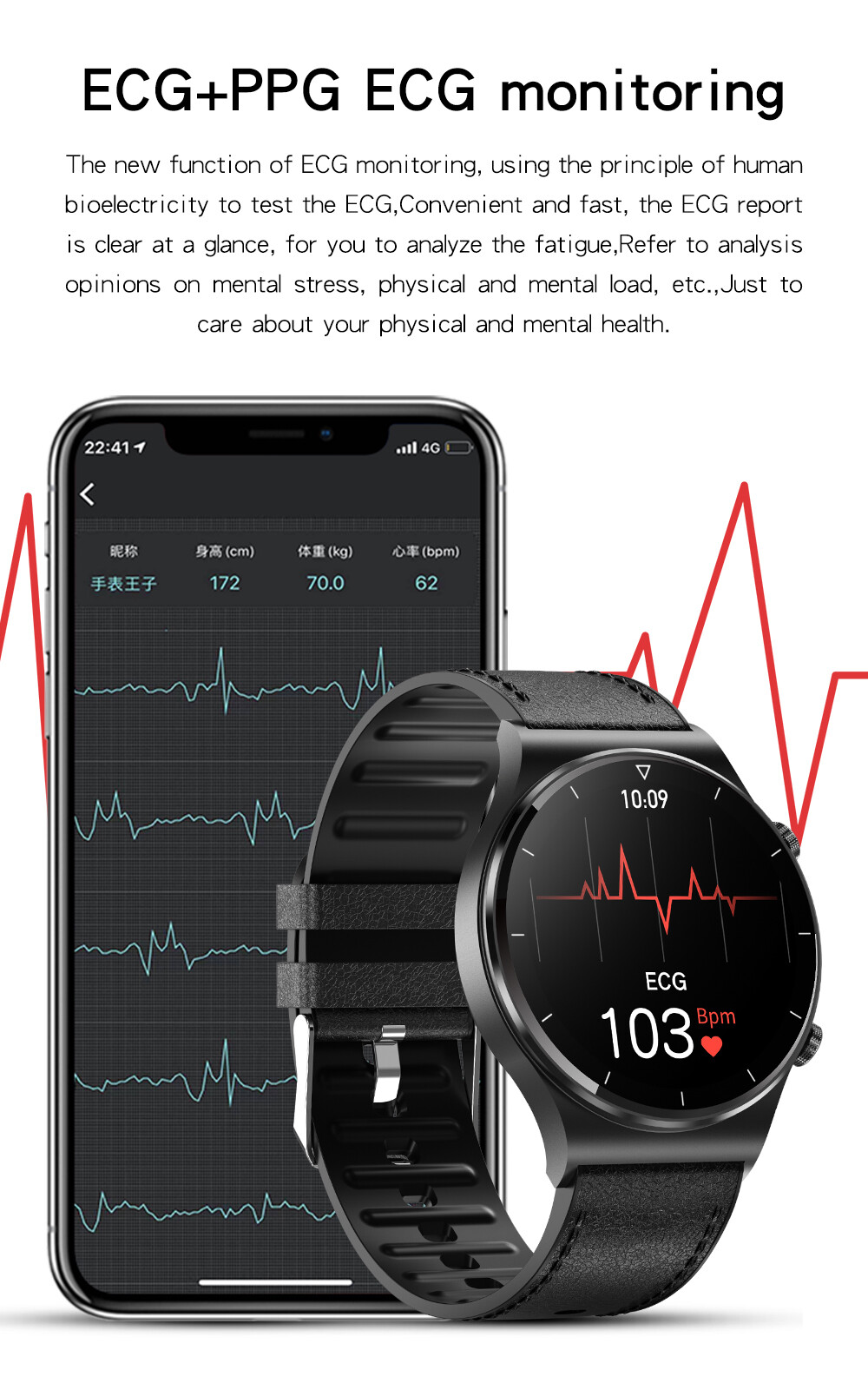 Smart Watch Men Women Sports Fitness Tracker Bluetooth Reminder IP68 Waterproof