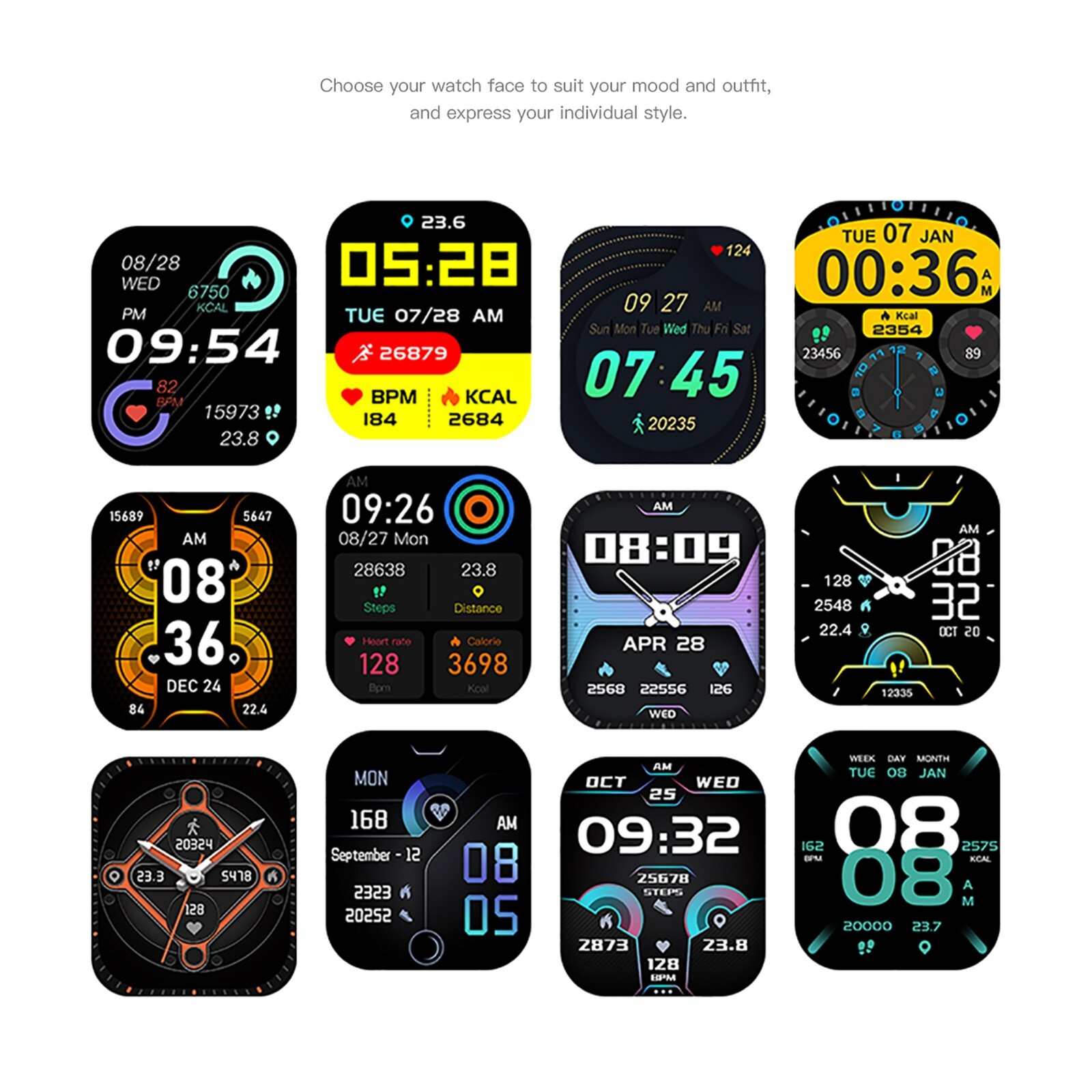 Hyundai SmartWatch P270 w/Blood Pressure Monitoring & Advanced Features