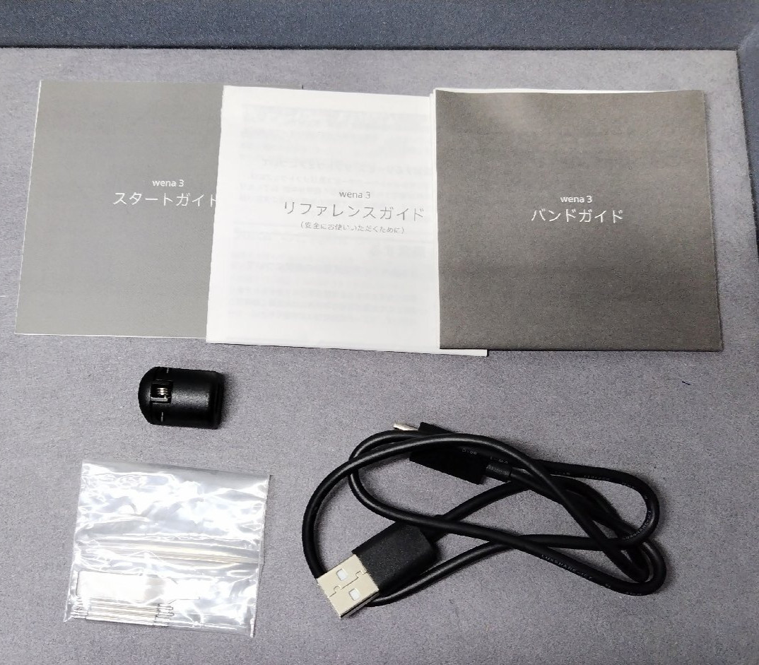 SONY wena3 Premium Black Rubber Band Smart Watch for iOS/Android from Japan