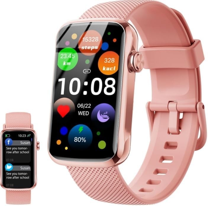Smart Watch, Smartwatch for Men Women with 24 Sport Modes, IP68 Waterproof Fi…
