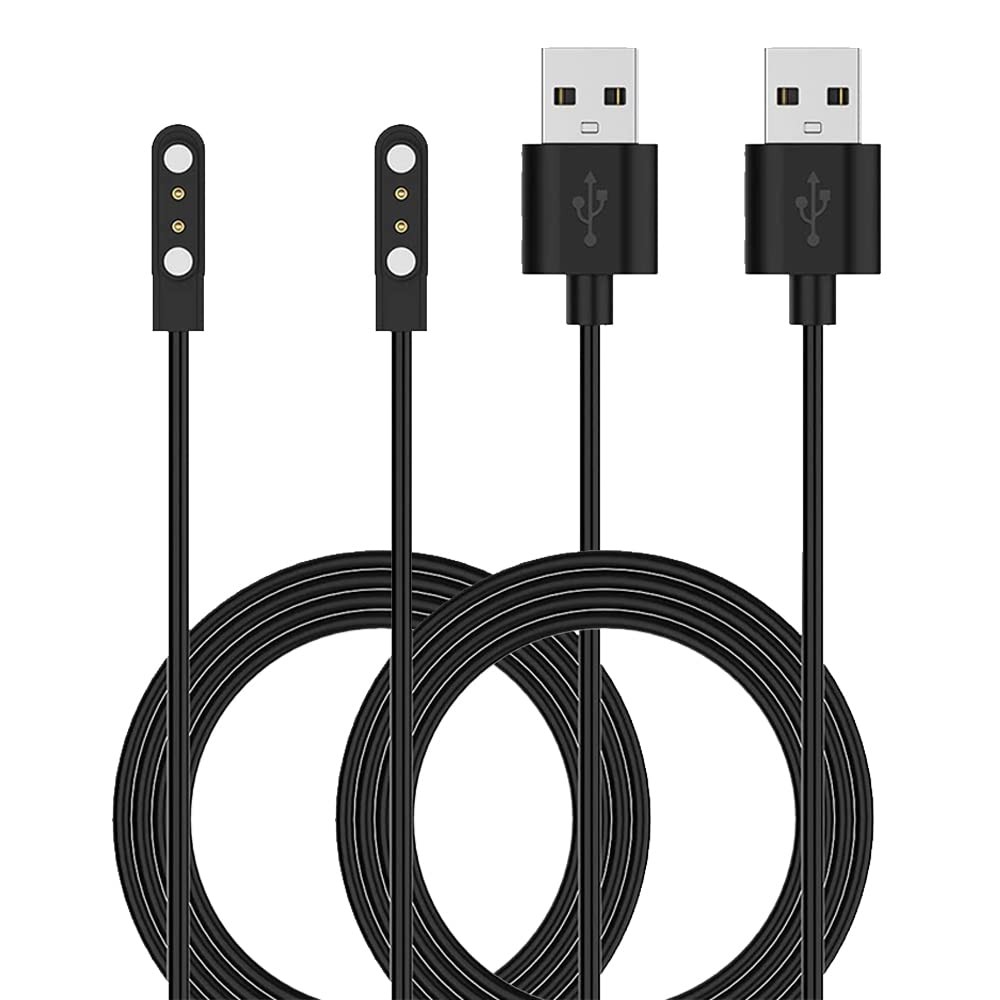 Charger for VeryFitPro Fitpolo Tozo Smartwatch Magnetic Charging Cable Cord 2-Pa