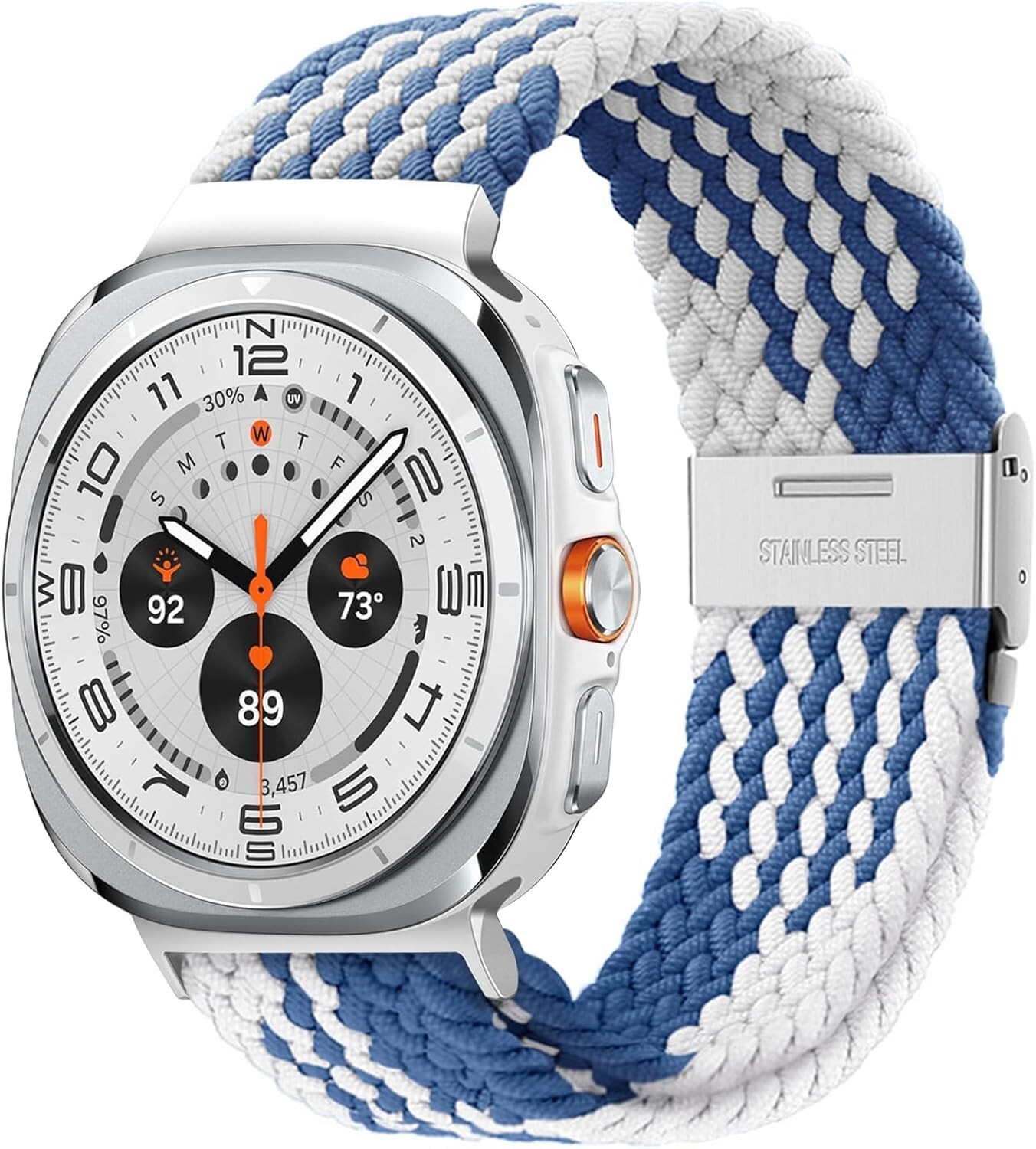 For Samsung Galaxy Ultra 7 watch (47mm) 20mm Nylon Woven Breathable Sport Strap