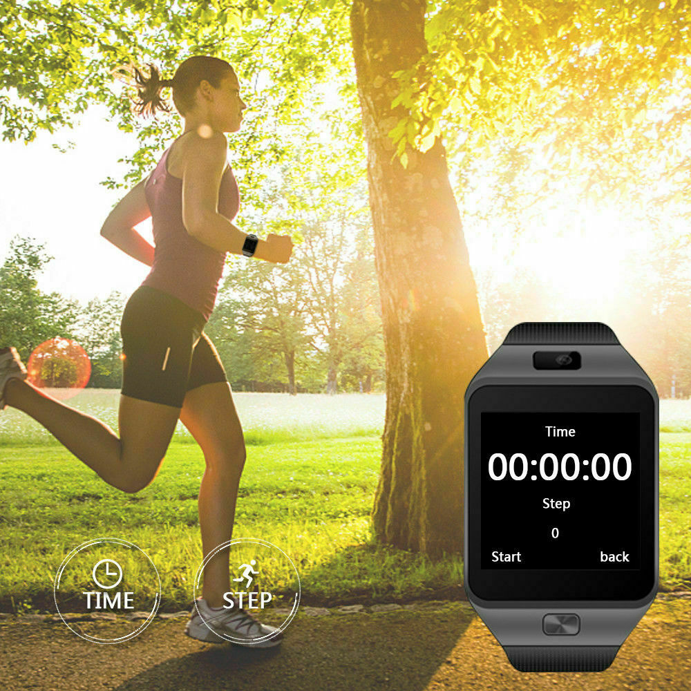 Touchscreen Wrist Smart Phone Watch call text message 4 ios android cell phone