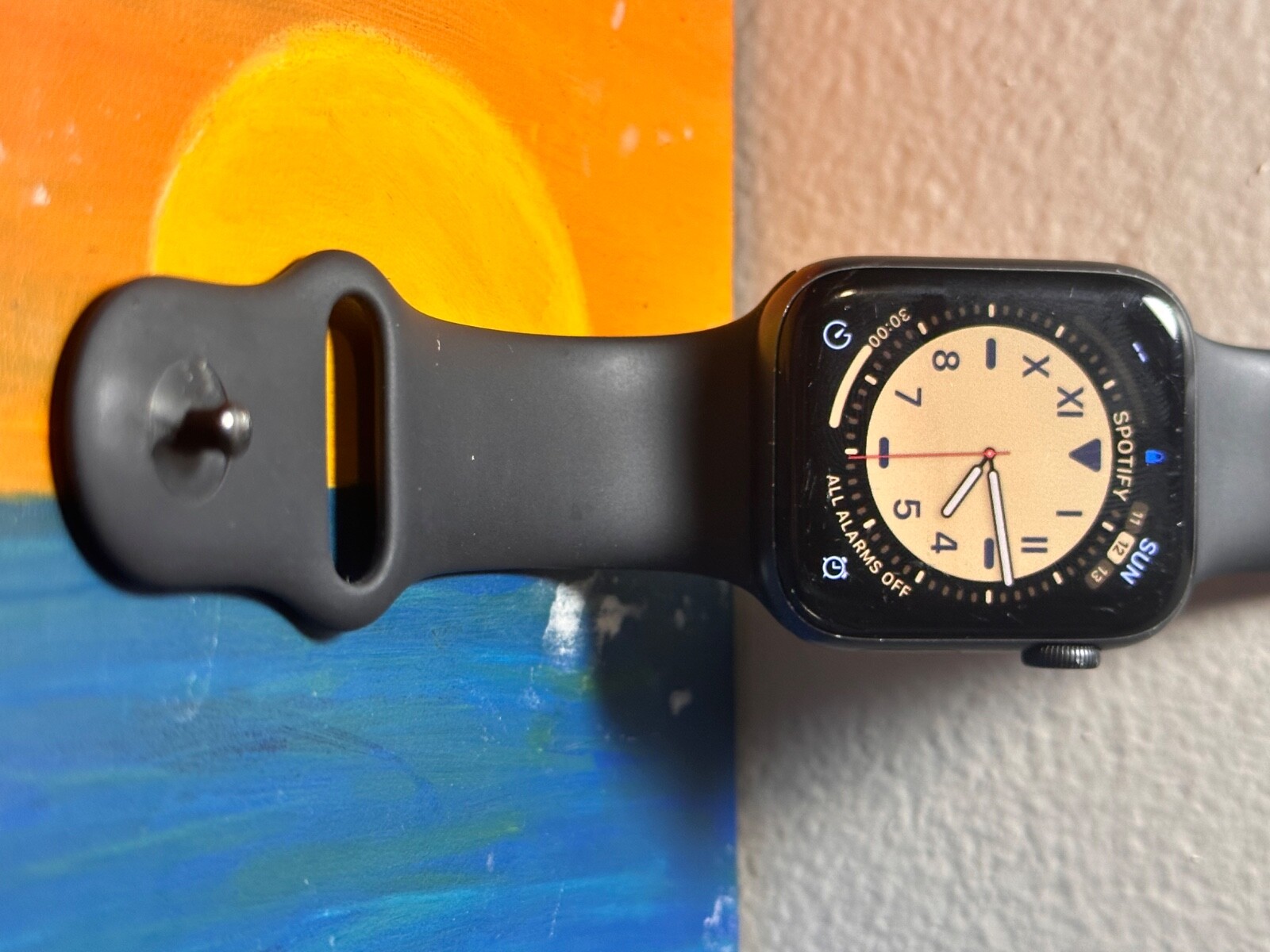 SELLING!! Apple Watch Series 6 44mm Space Gray with Black Sport Band 