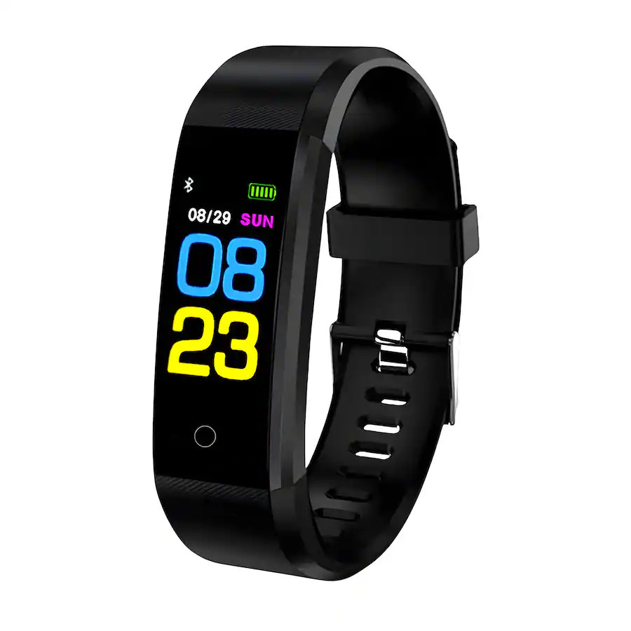 Sports Fitness Tracker Watch Heart Rate Blood Pedometer Tracker BP Monitor