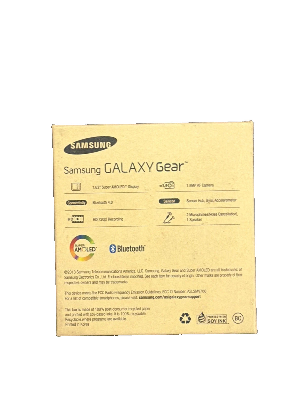 Samsung Galaxy Gear SM-V700 Smartwatch – Rose Gold[NEEDS BATTERY]