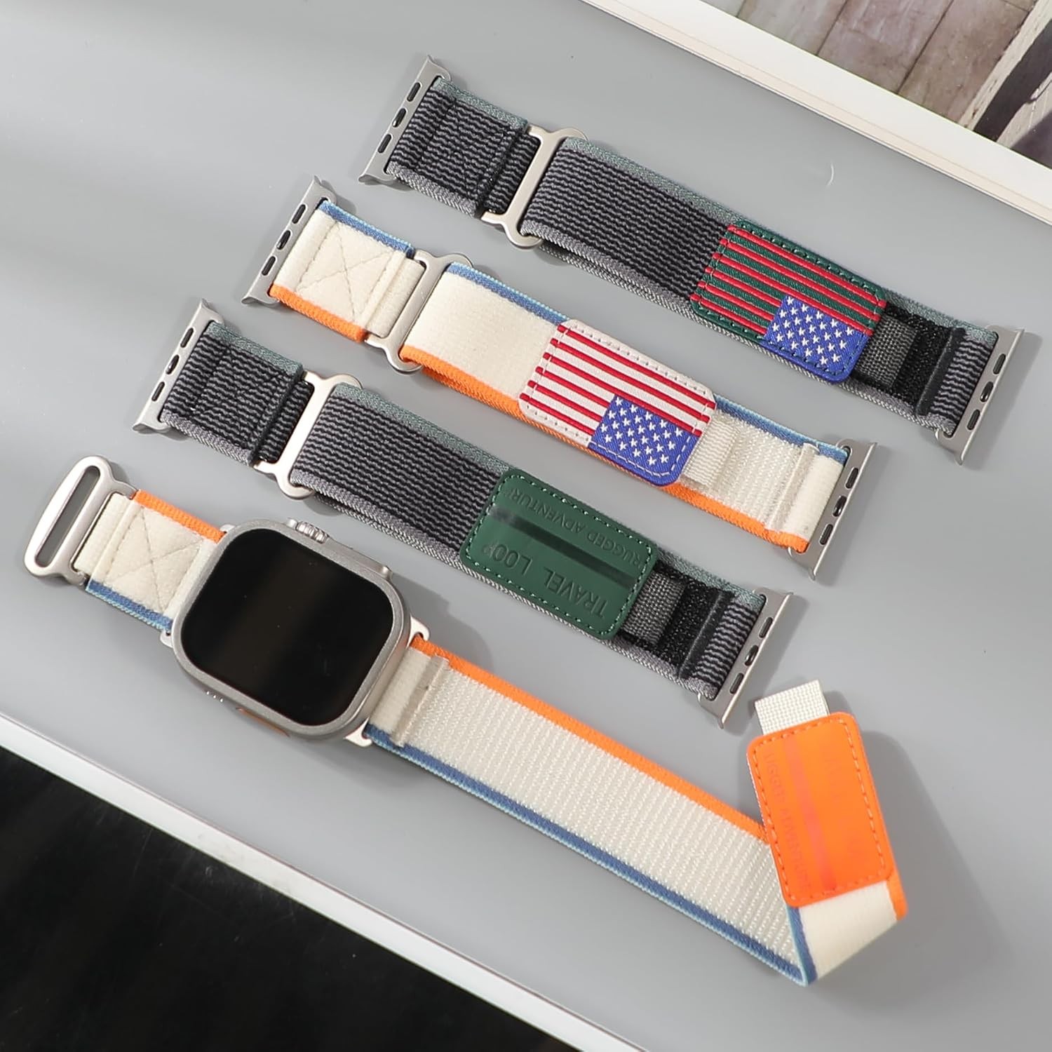 Nylon Trail Loop Strap for Apple Watch Ultra 49mm 46mm 45mm 44mm 42mm 41mm 40mm