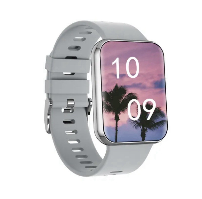 Android Watch Series 10 42mm Silver Aluminum 64GB w/ Orange Silicone Band
