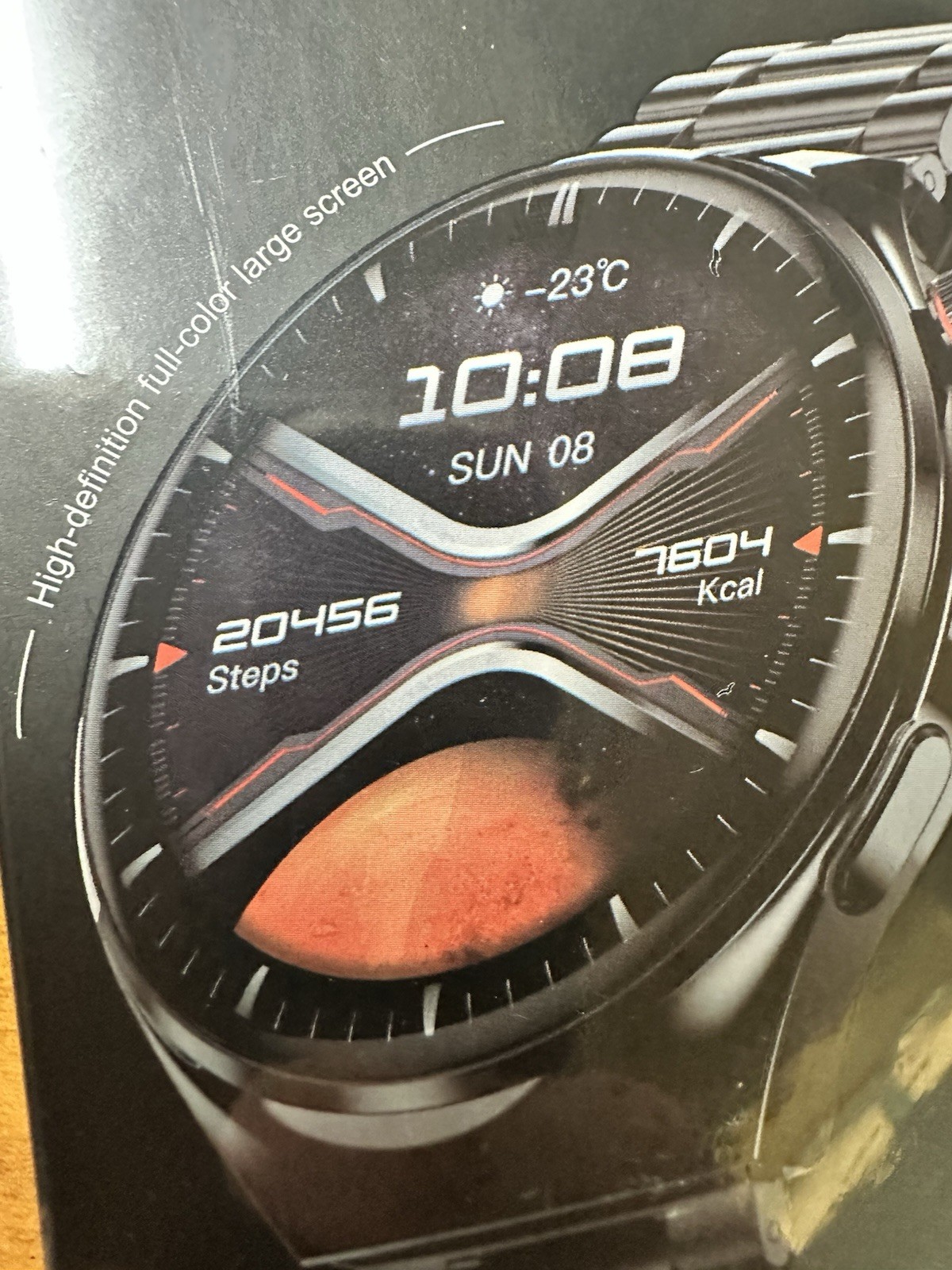 New C4Pro Hiwear Plus Smart Watch Two Straps Integrated Metal Body