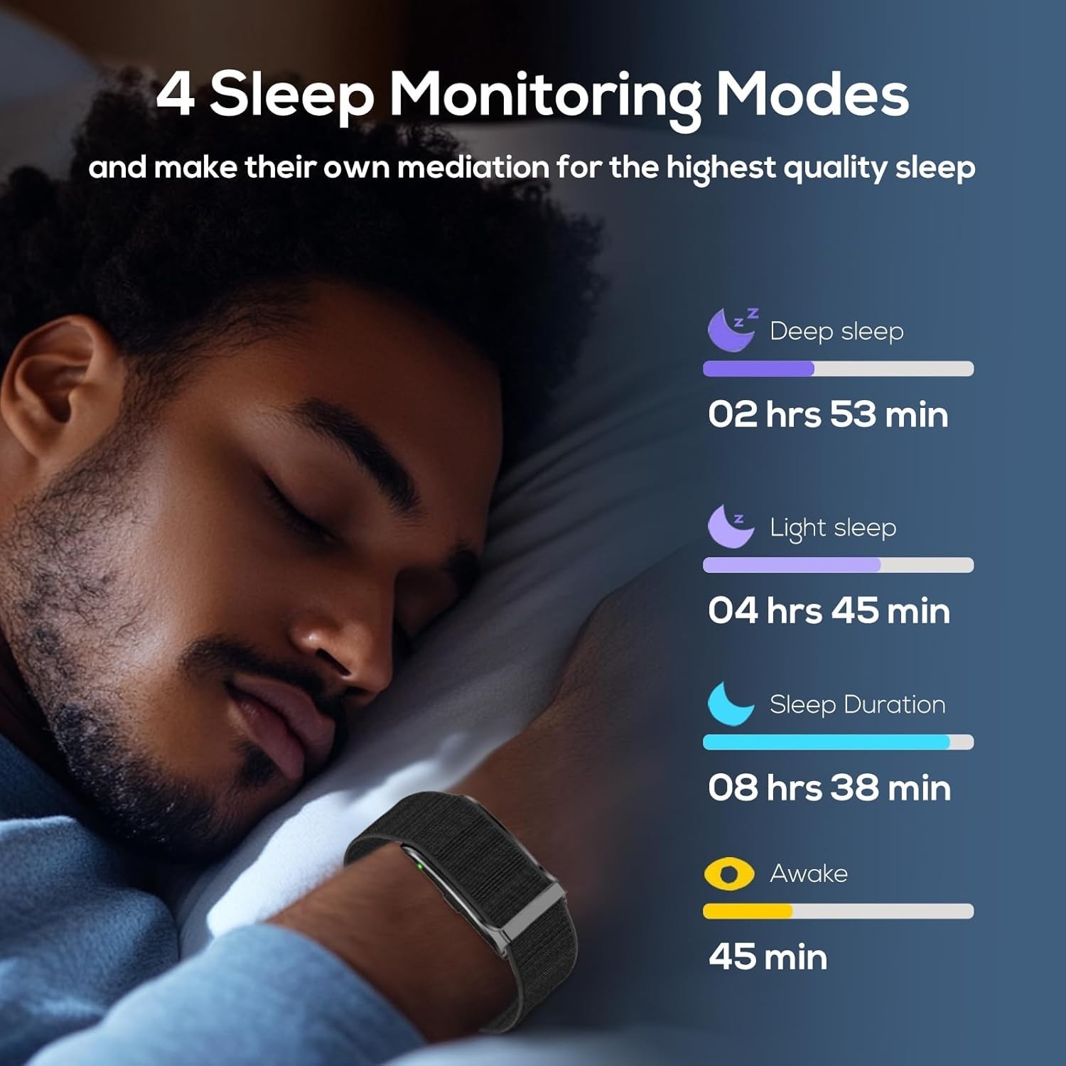 Health Smart Bracelet, Activity & Fitness Trackers/SpO2/ Heart Rate /Blood Pr…