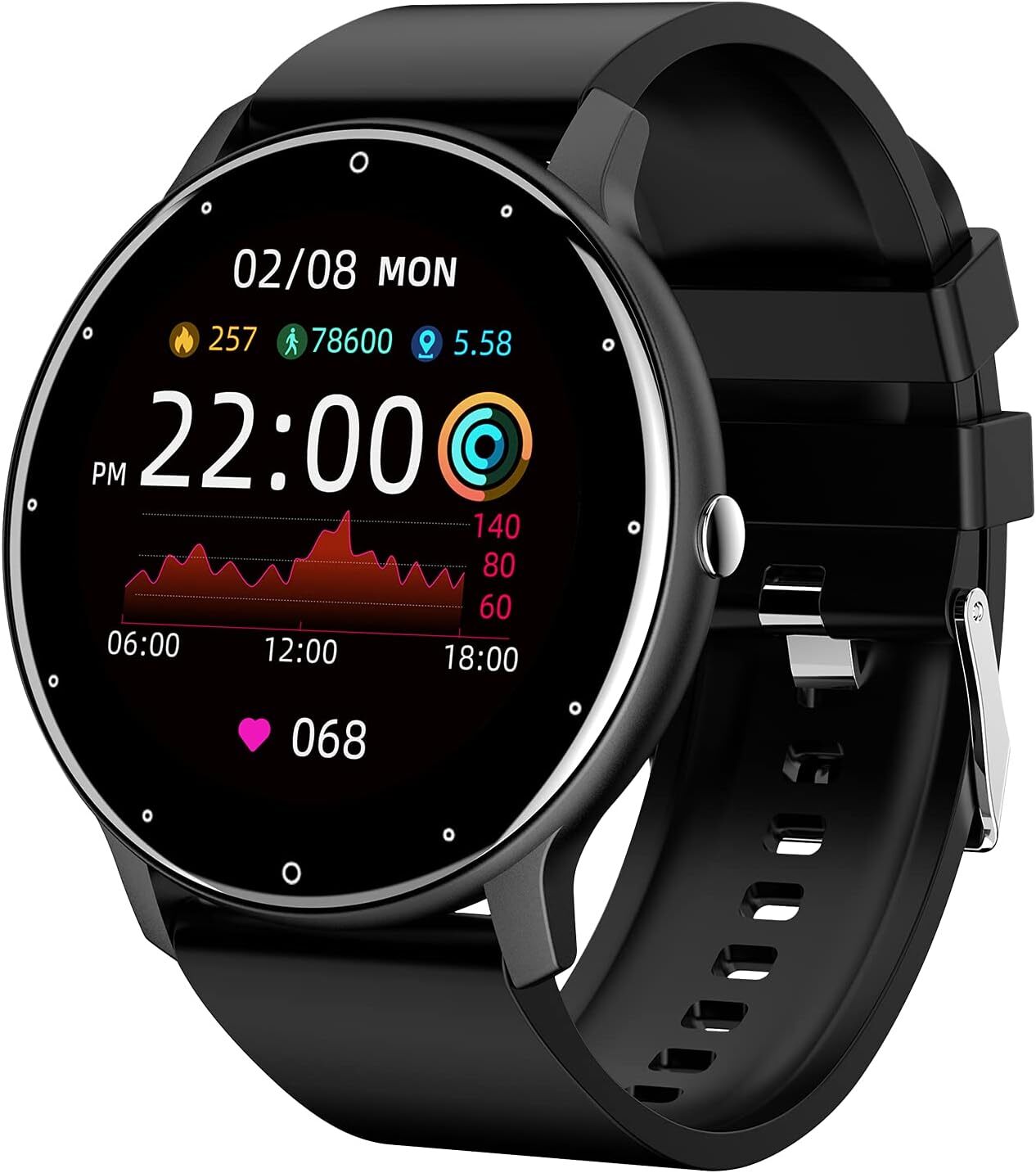 Fitness Gym Activity Tracker HD Touch Screen Smartwatch for Nokia G50