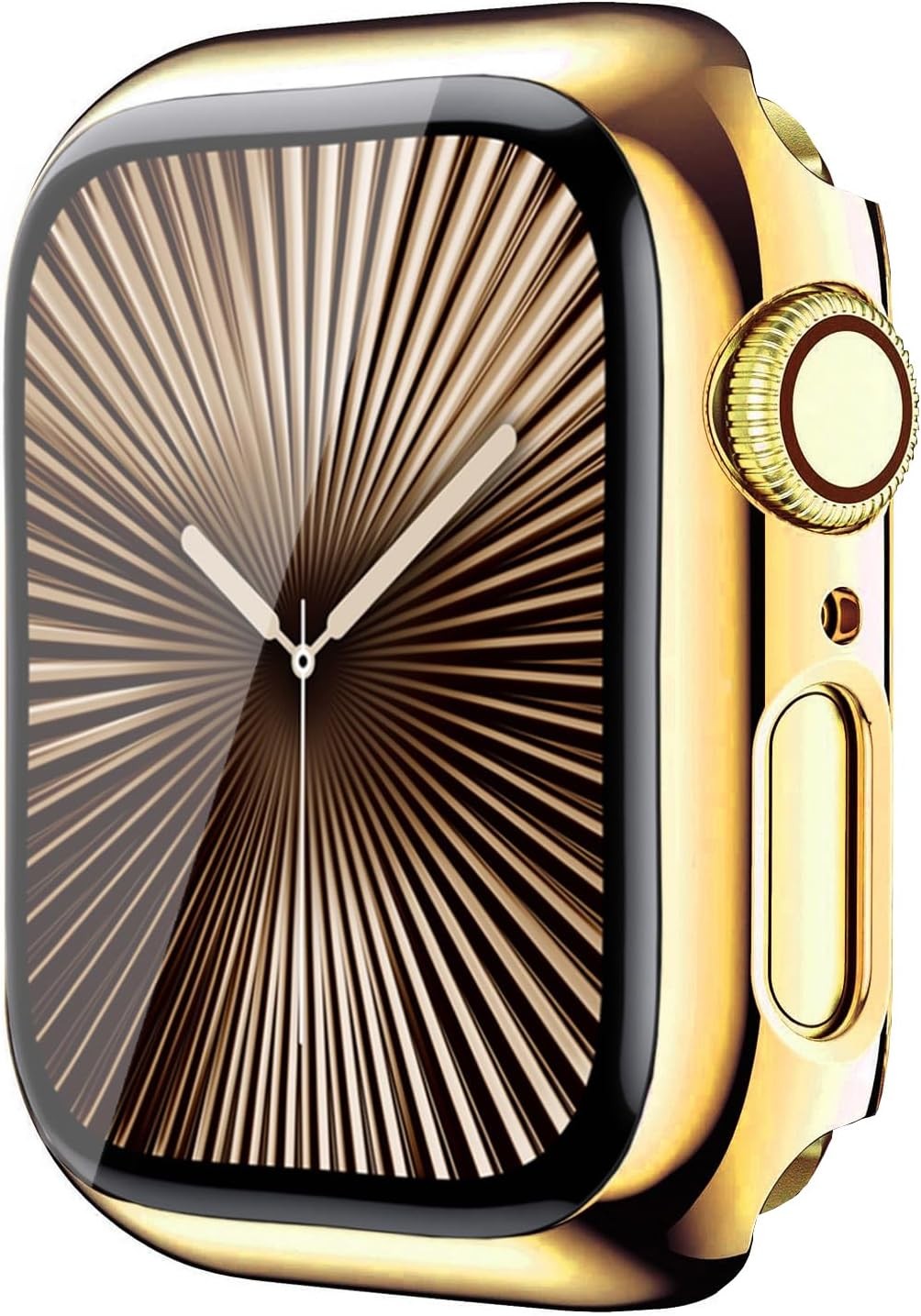 Gold Hard Plated Bumper Case for Apple Watch Series 11 46mm with Tempered Glass
