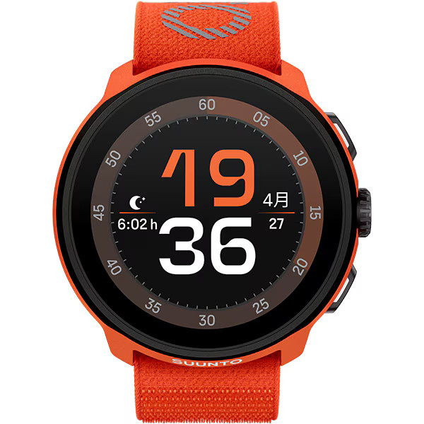 SUUNTO RUN CORAL ORANGE 46mm Textile Strap AMOLED GPS Smartwatch SS051112000