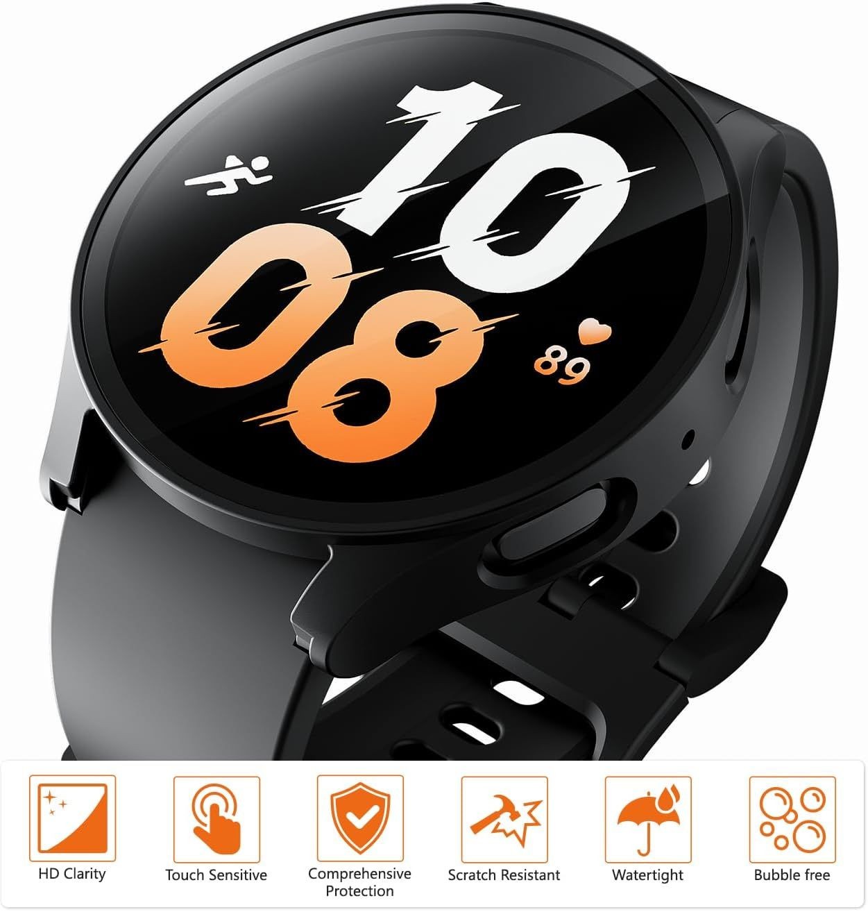 Only Case For Samsung Galaxy Watch 7 40mm Rugged PC Material Bumper