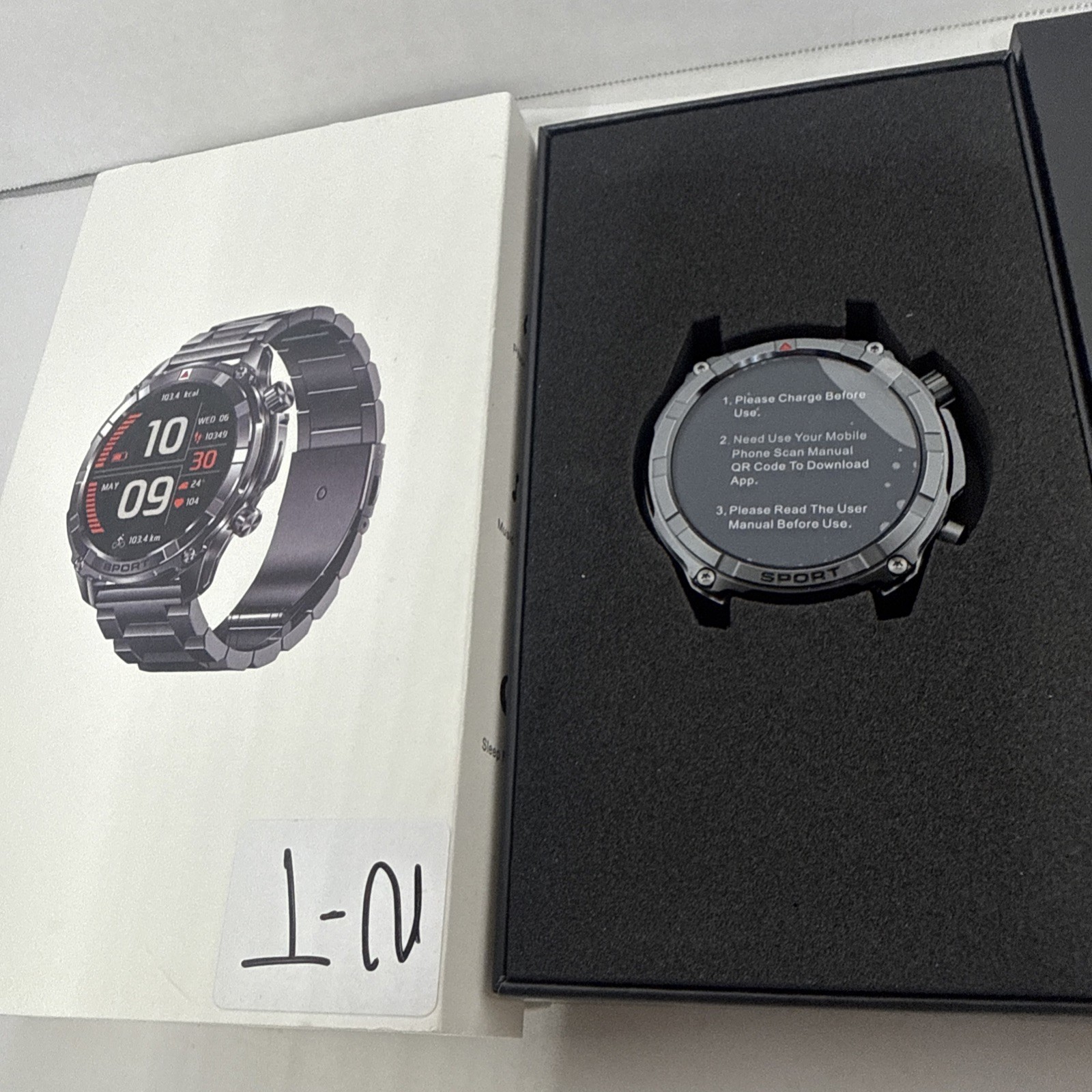Smart Watches for Men with Bluetooth&Flashlight: 1.52″ IP68 Waterproof Men’s …
