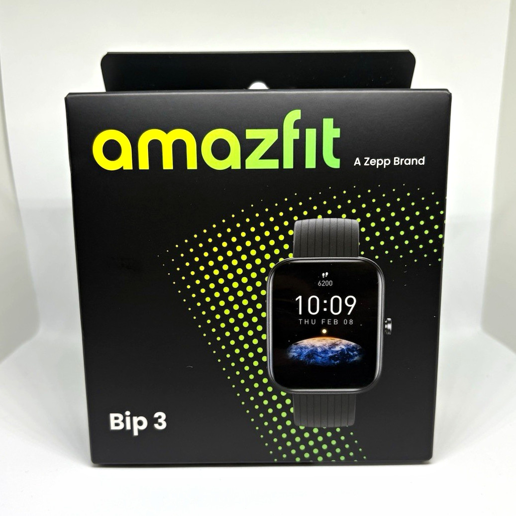 Amazfit Bip 3 Smartwatch 1.69″ Color Display Black Silicone Band SpO2