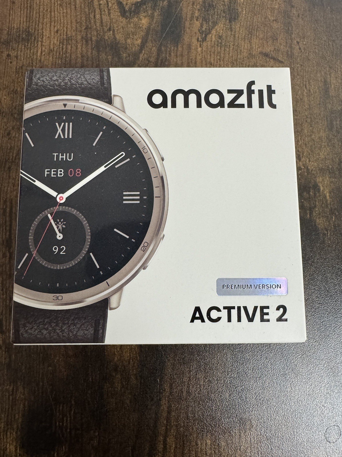 Amazfit Active 2 Premium Version 44mm Fitness Smart Watch Leather Band SEALED