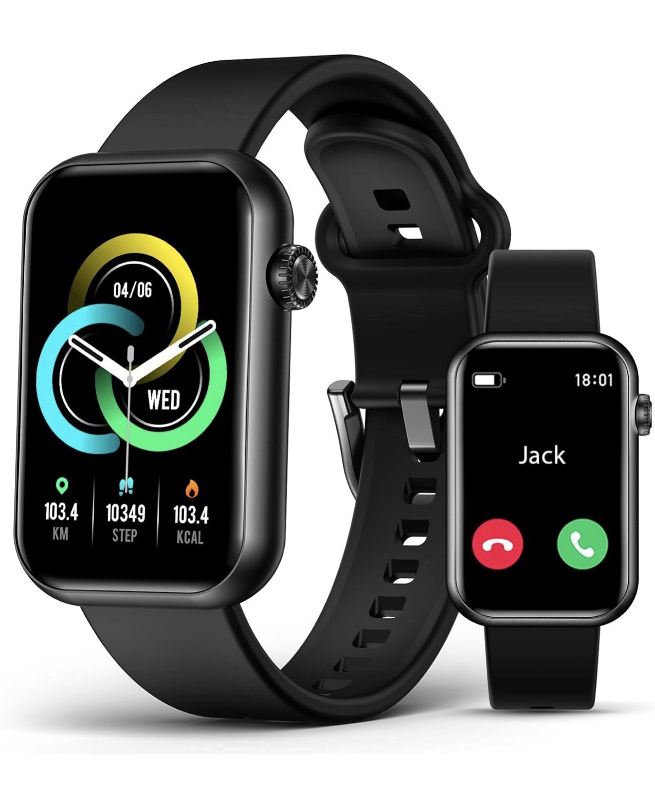 Smart Watch for Women Men, Smartwatch for iPhone & Android Bluetooth (Answer/…