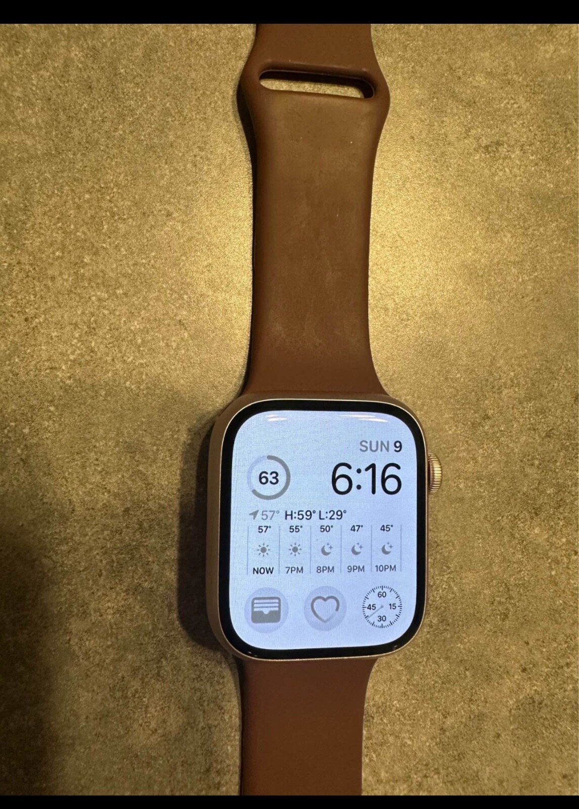 Apple Watch Series 9 45mm Aluminum Case with Sport Band – Light Pink, S/M (GPS