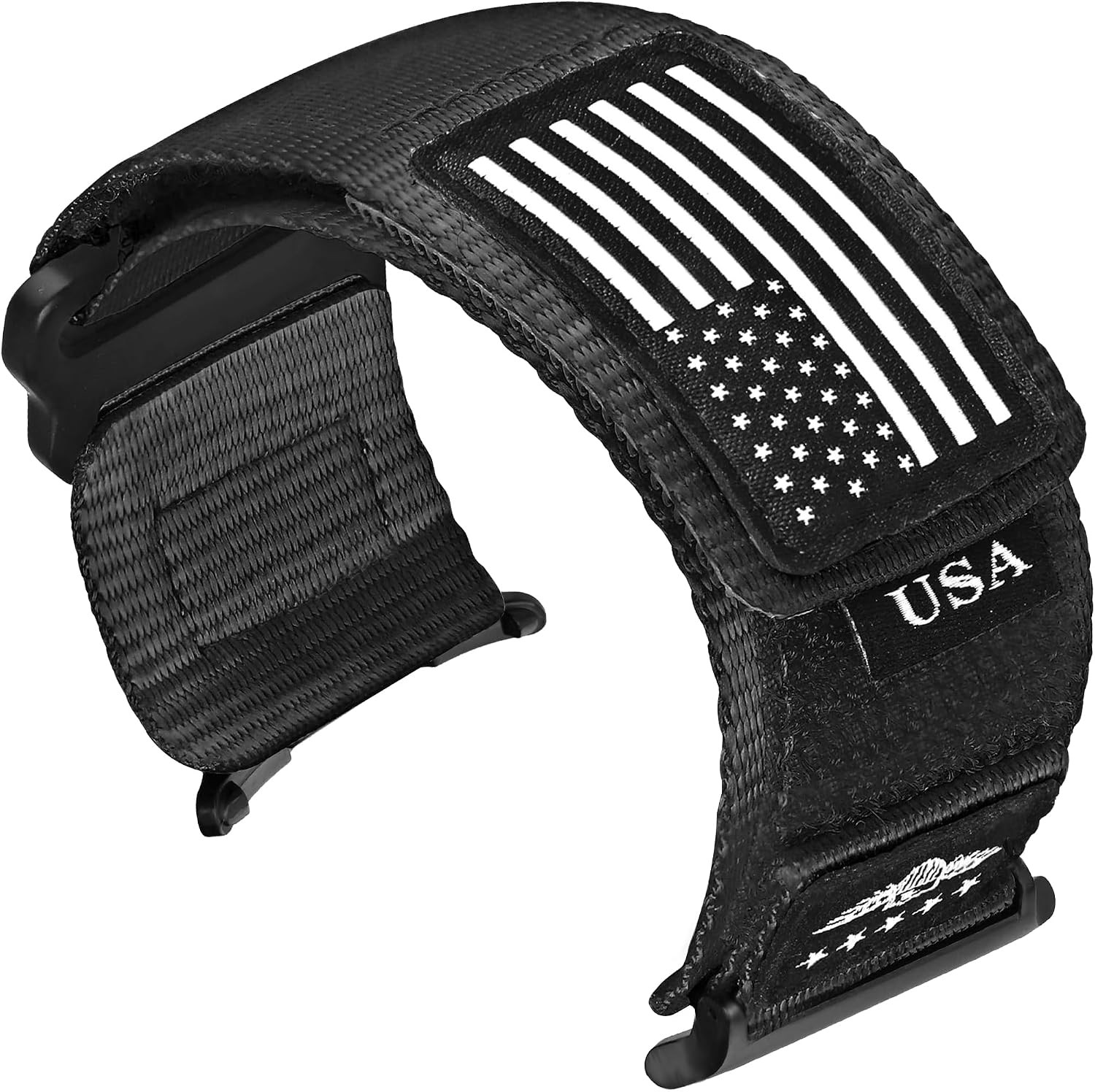 Tactical Woven Nylon Watch Band for Samsung Galaxy Watch 8 40mm/44mm, No Gap