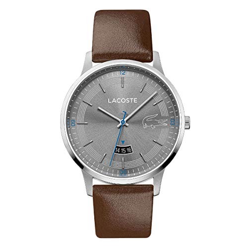 Lacoste Men’s Madrid Brown Leather Strap Gray Dial 2011033