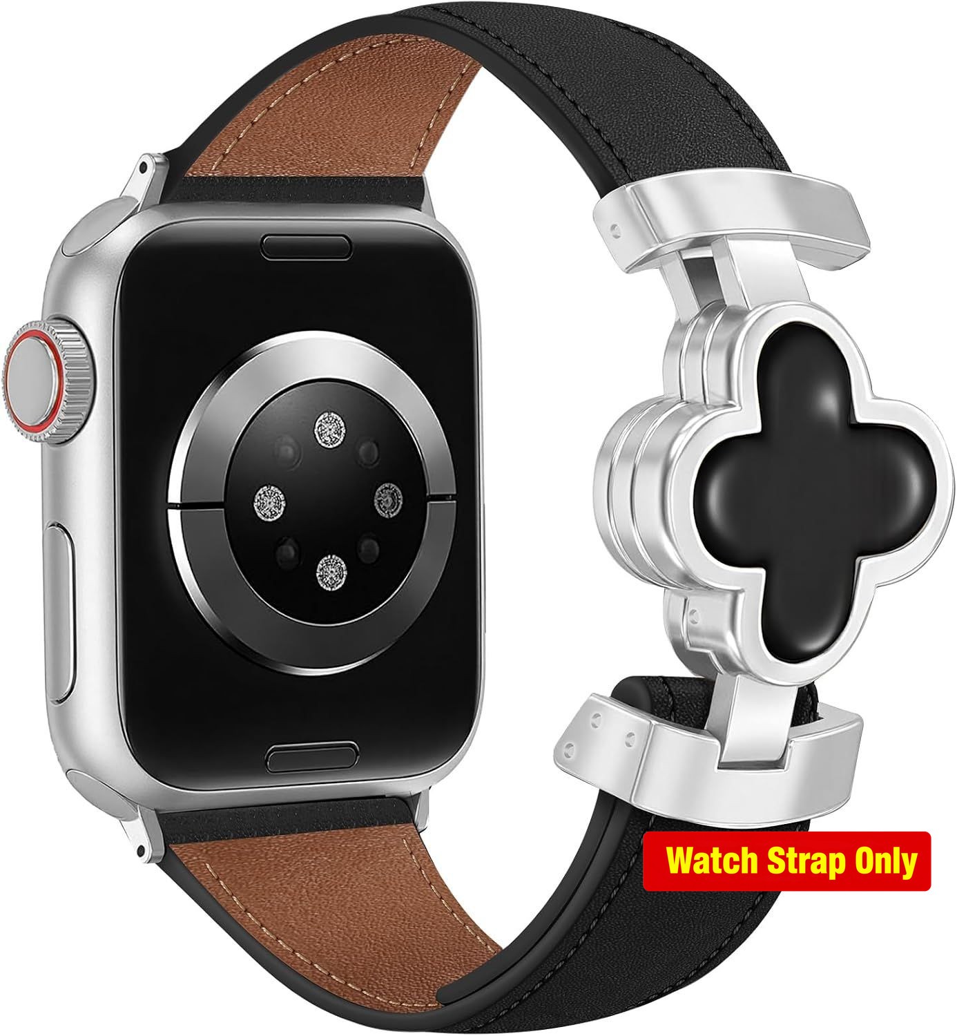 Designer Slim Leather Band for Apple Watch Series 11/10/9/8/7/6/5/4/3 Women’s