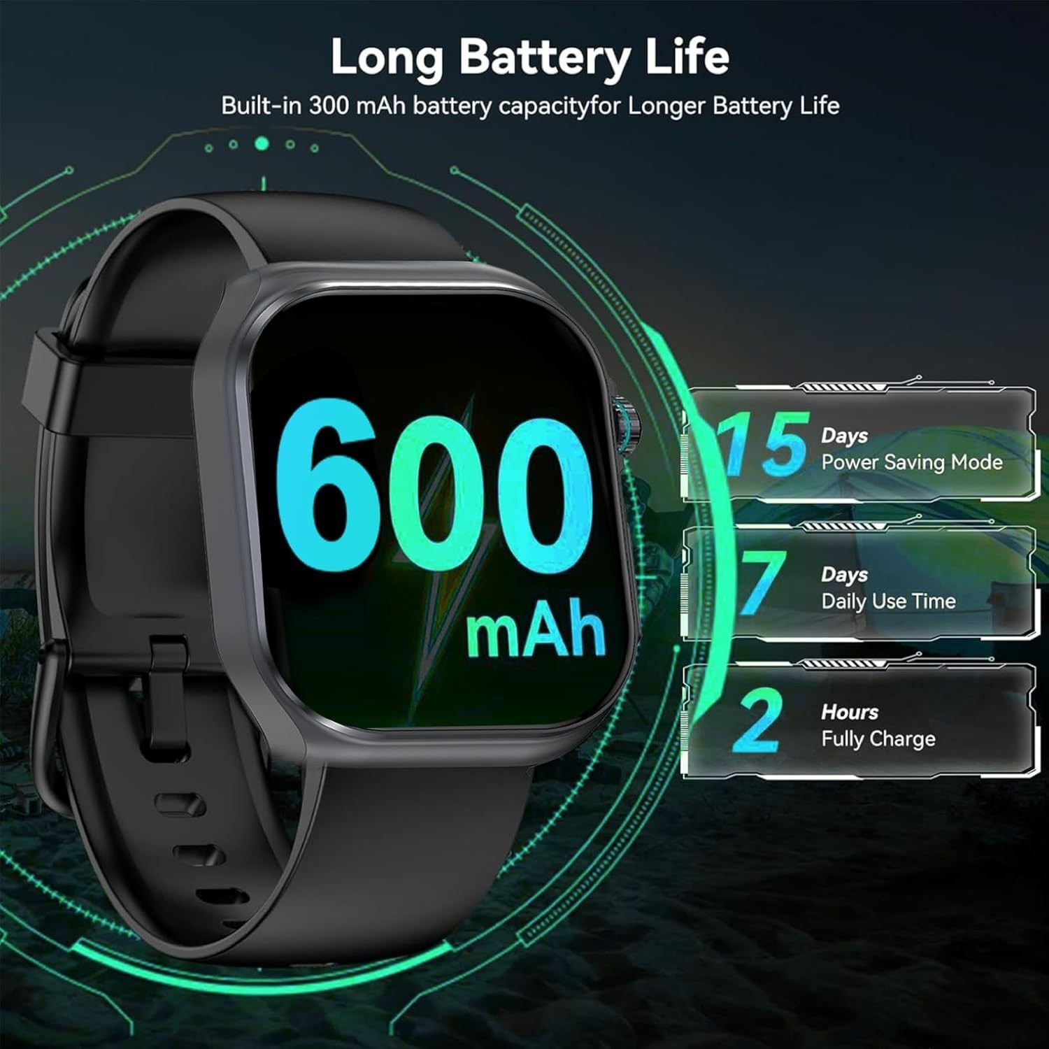 Senior-Friendly Health Smartwatch with Activity Tracking=