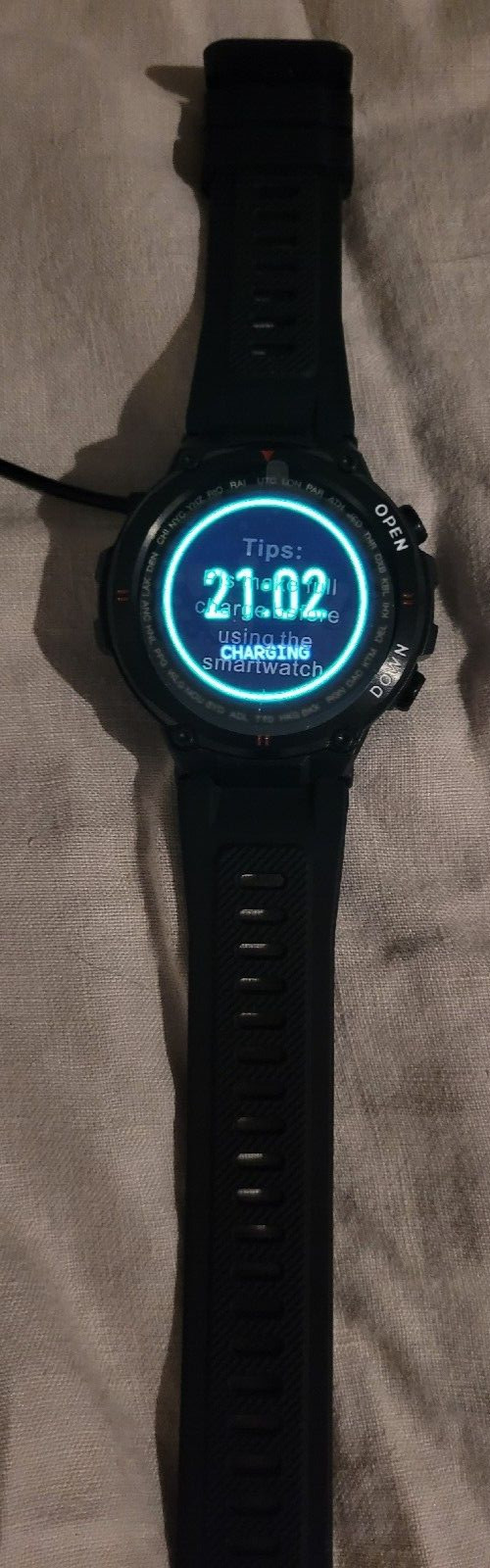 Waterproof Fitness Tracker Smartwatch With 1.3” HD Touch Screen and Bluetooth