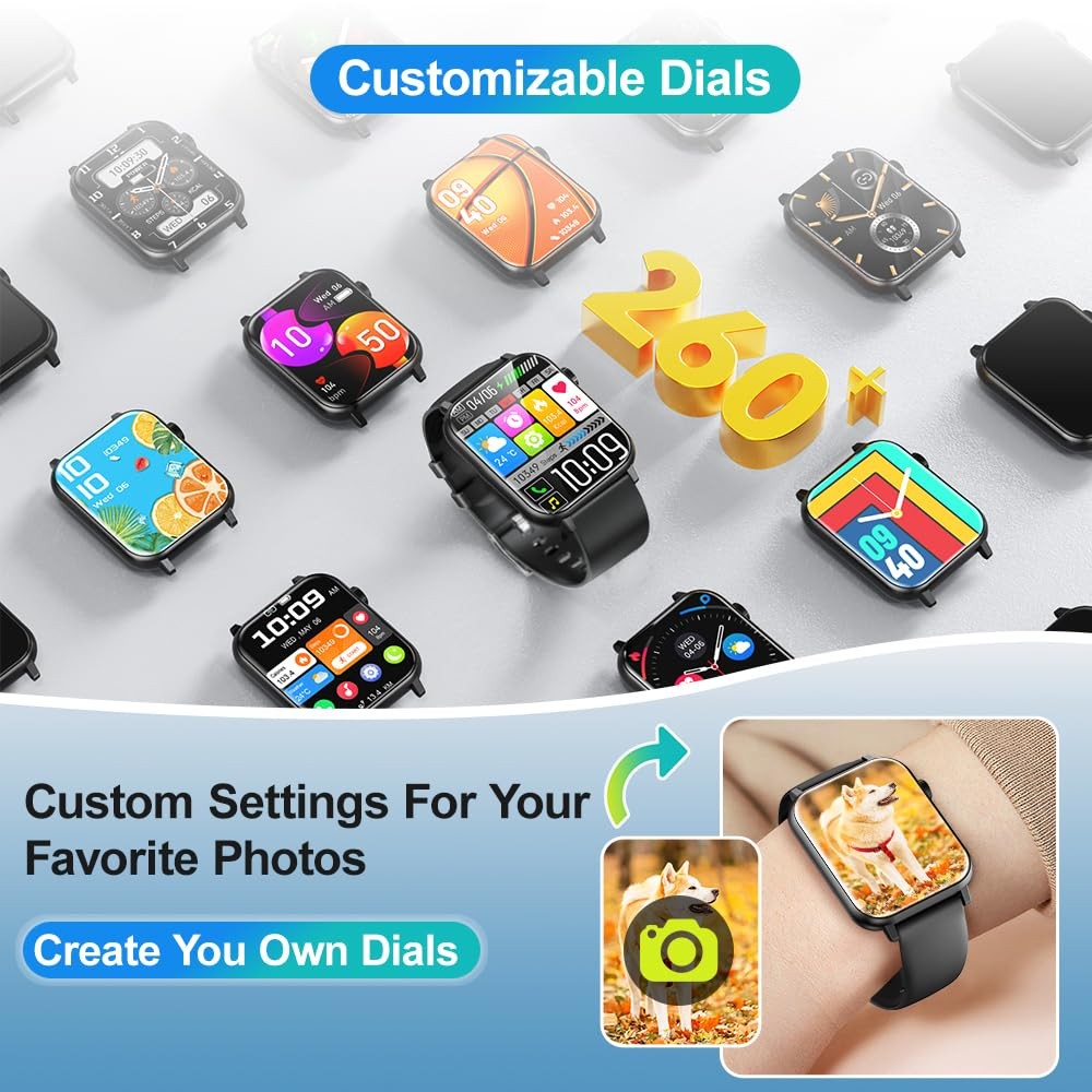 Reloj Inteligente Pulsera Impermeable Bluetooth Para Android y iOS iPhone 2026