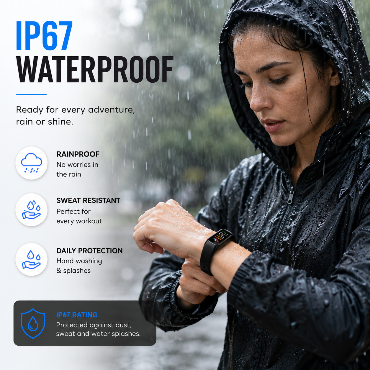 Vital Smart Watch and Fitness Tracker for Men/Women | Sleek Activity Tracker Hea