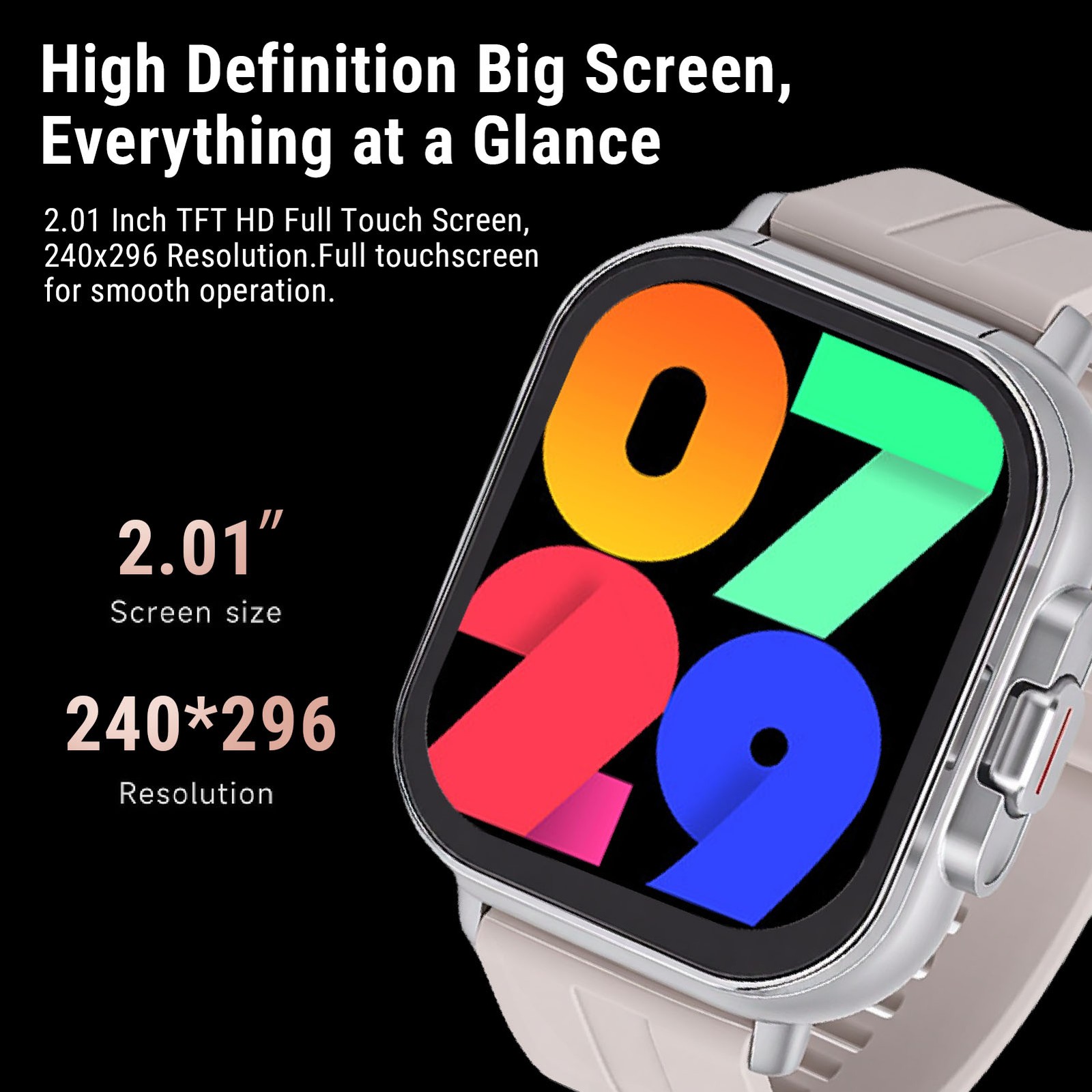 2-2 In 1 Smartwatch With Bluetooth Call HD 2.01 Screen For Fitness