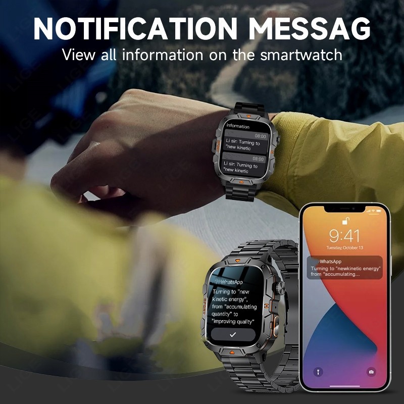 2025 Smart Watch Men/Women Waterproof Smartwatch Bluetooth For iPhone Android