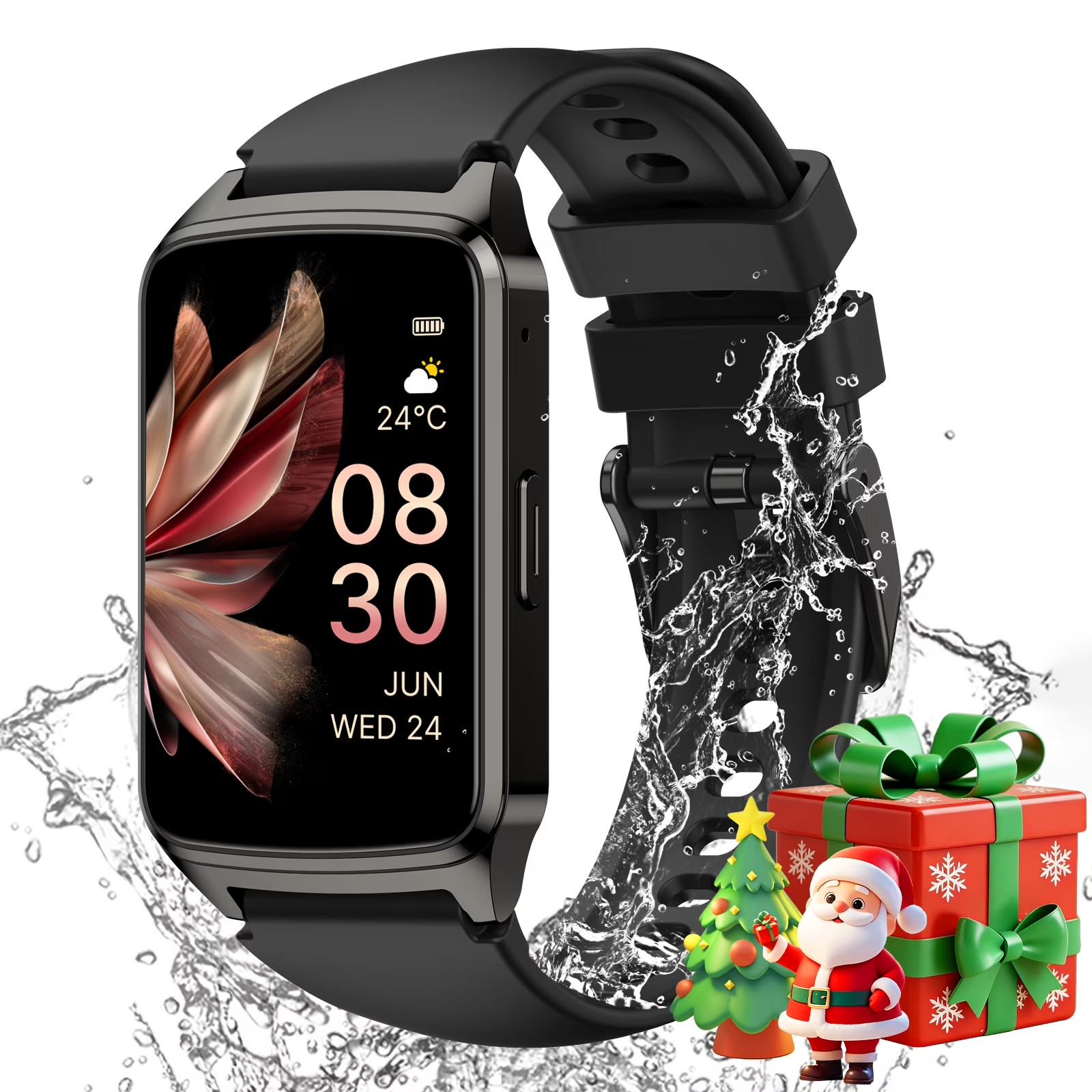 Smart Fitness Tracker Watch for Men & Women – Calls, 100+ Sports Modes, IP68