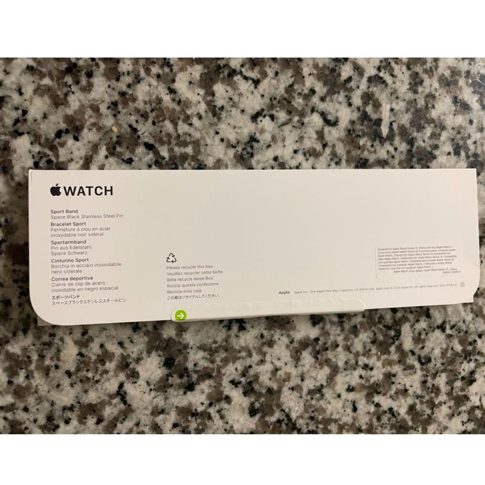 Apple Watch Series 11 Jet Black Aluminum Case, 46mm case + Medium/Large band