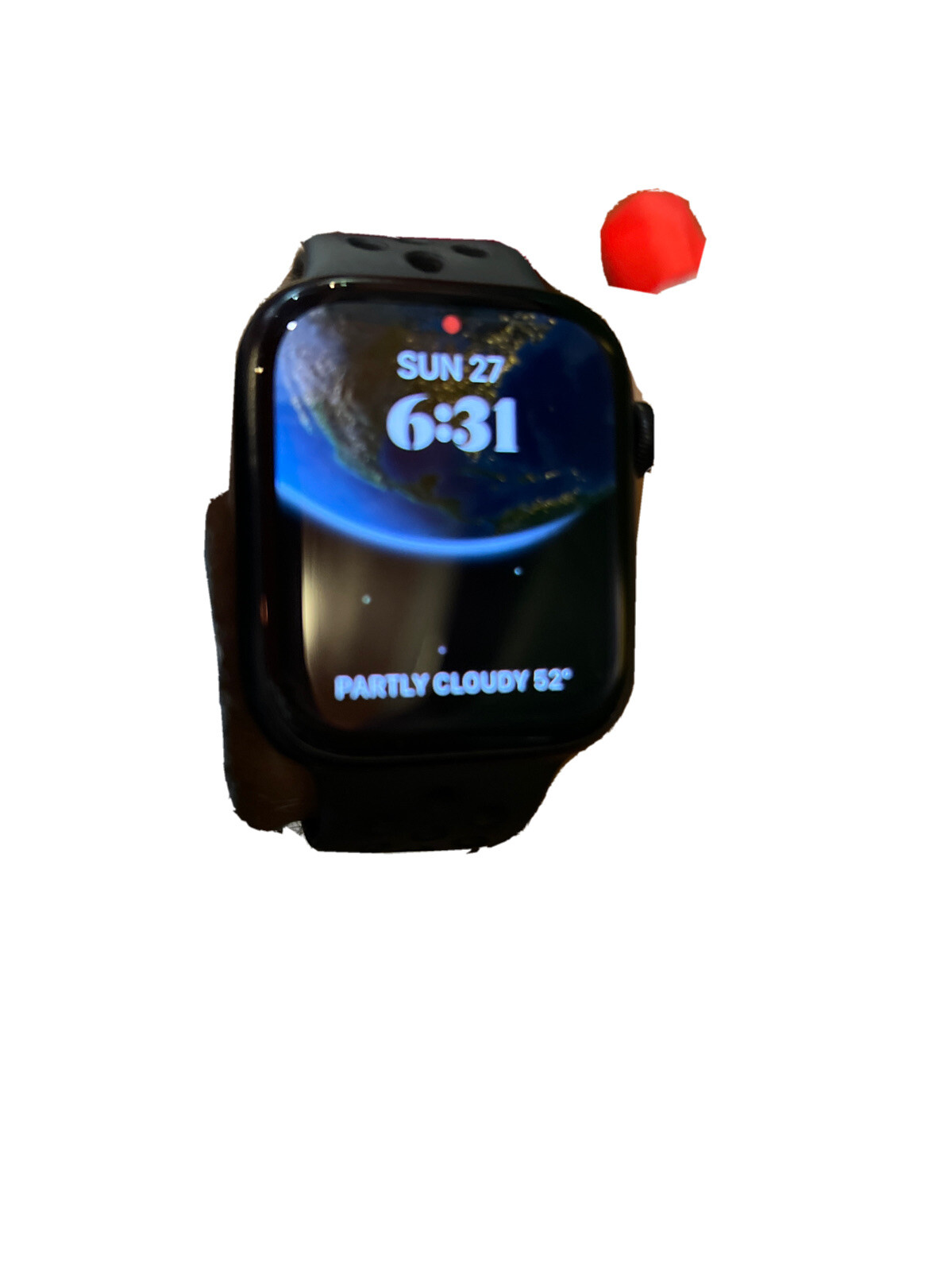 Apple Watch Series 7 45mm Aluminum Case with Sport Band – Midnight, Regular (GPS