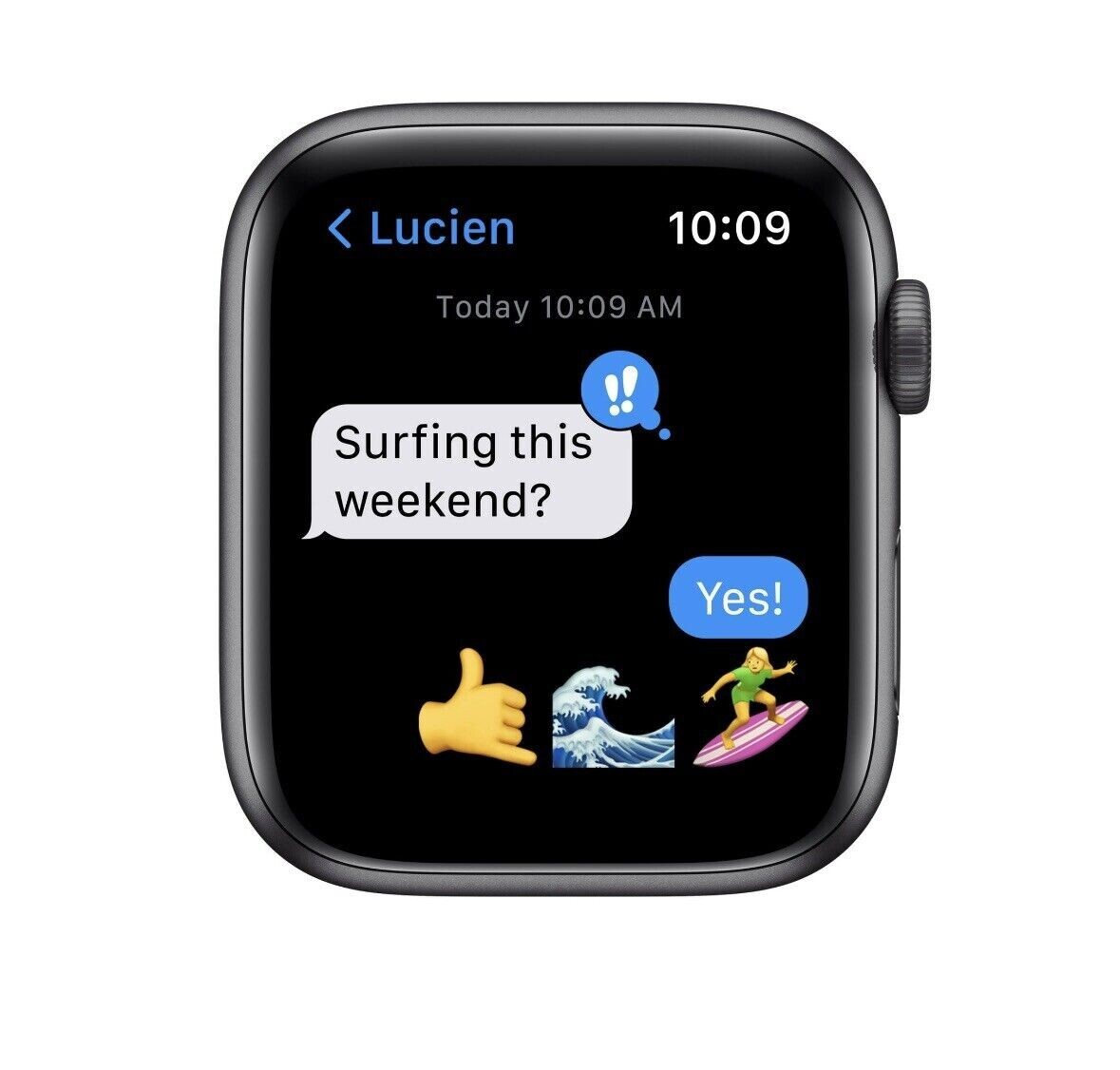 Apple Watch SE GPS 44mm Space Gray Aluminum Case Midnight Sports Band MKQ63LL/A