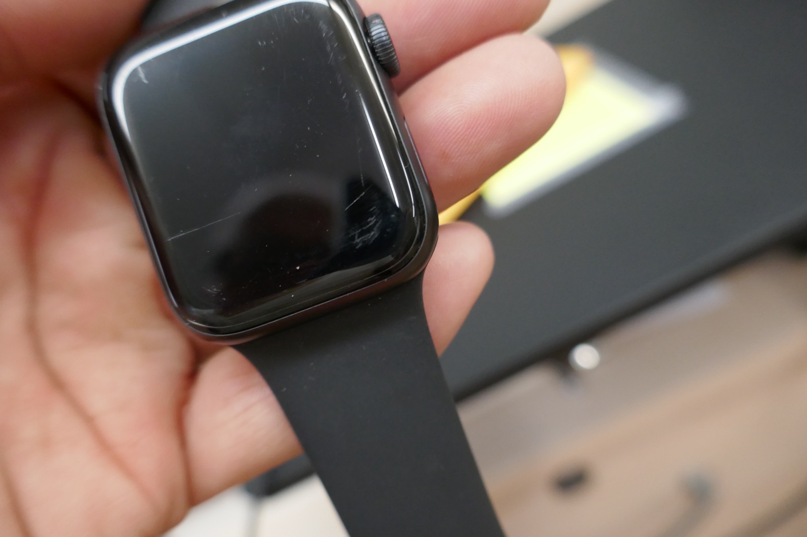 Apple Watch Series 6 Space Gray Aluminum Case with Black Sport Band