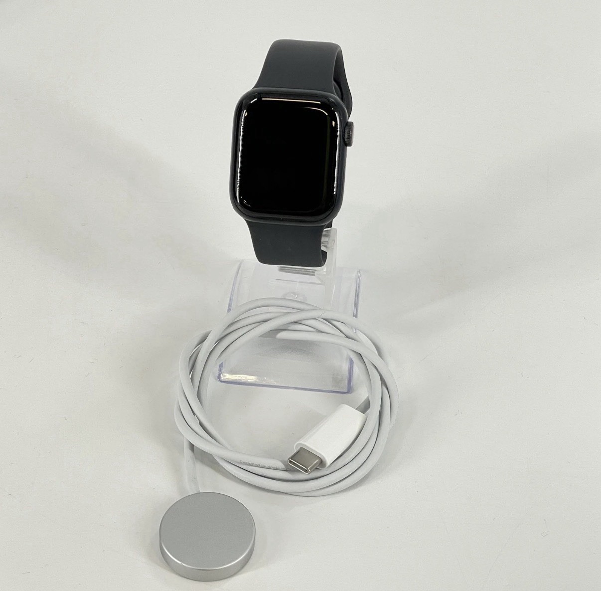 Apple Watch Series 7 45mm Aluminum Case Black GPS + LTE Cellular – Sport Band