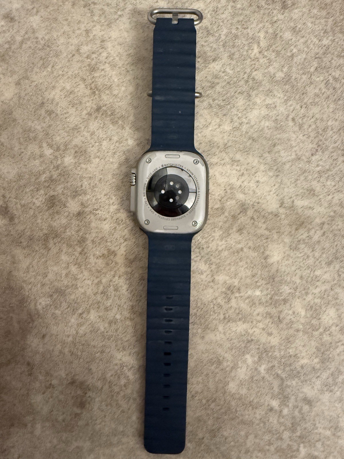 Apple Watch Ultra 2 49mm Titanium Case Blue Fluoroelastomer Band GPS/ LTE