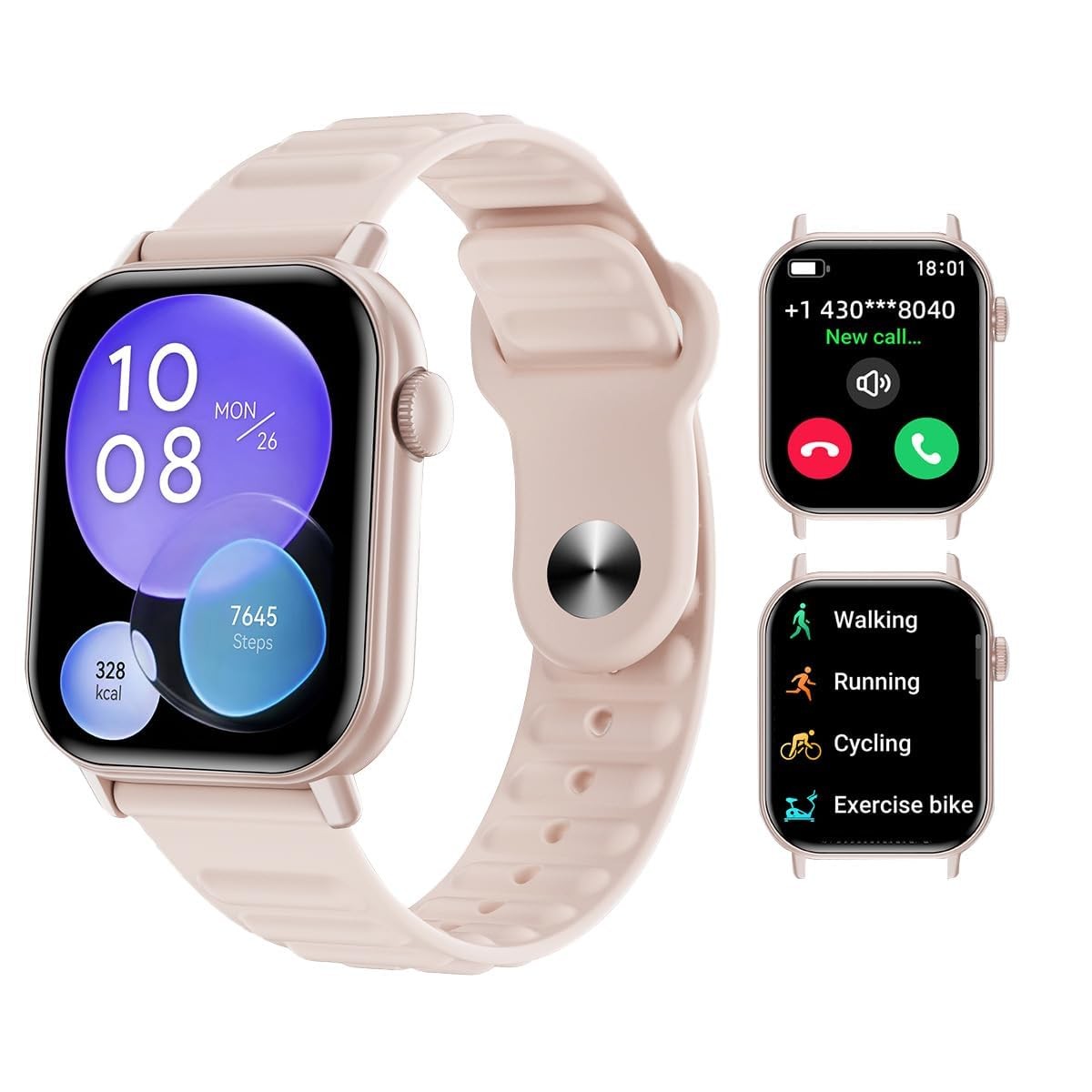 Reloj Inteligente De Pulsera Con Bluetooth Para Mujer Android y iOS iPhone 2026
