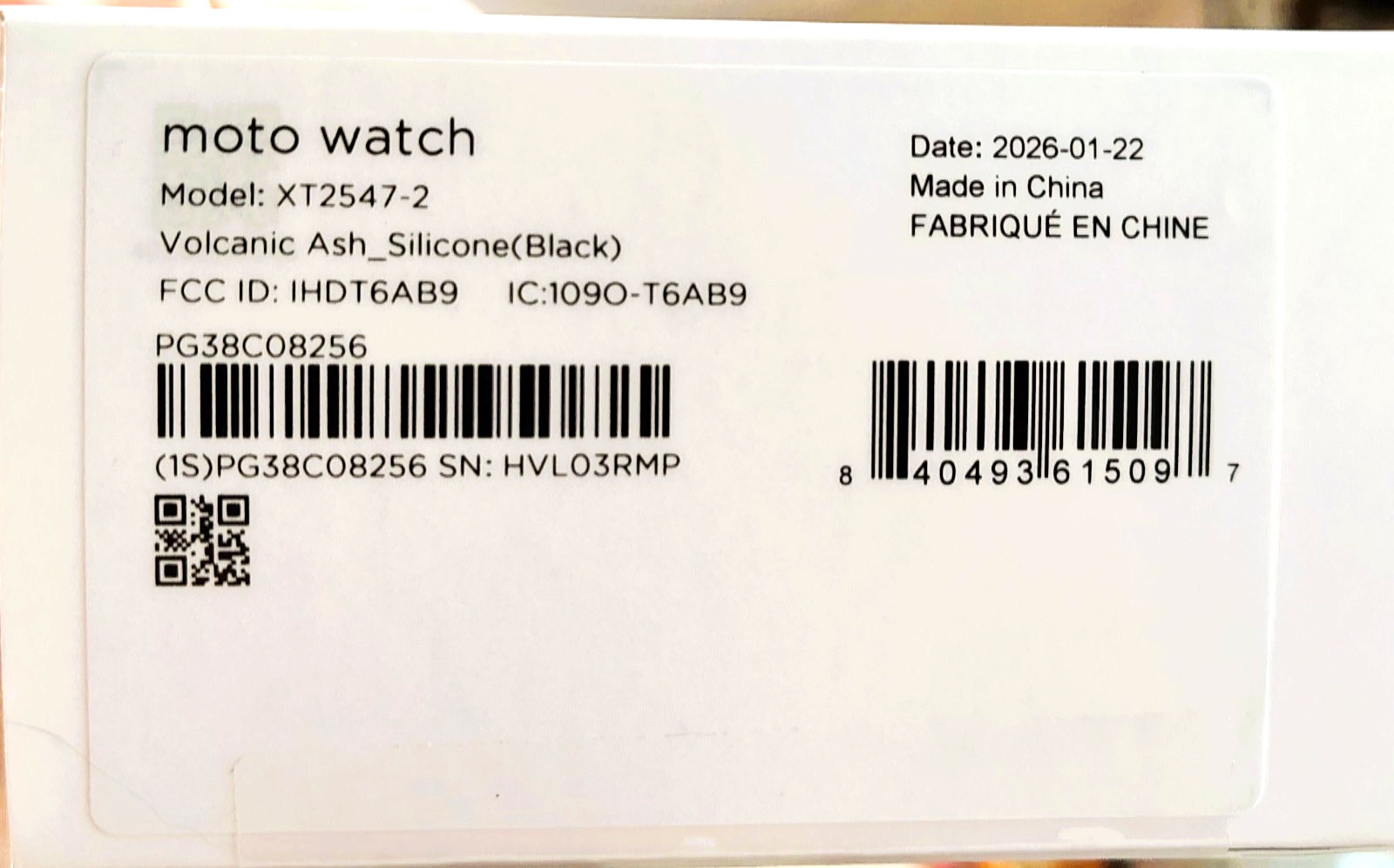 Motorola Moto Watch 2026 (XT2547) Customze, Polar Fitness Tracking, moto ai
