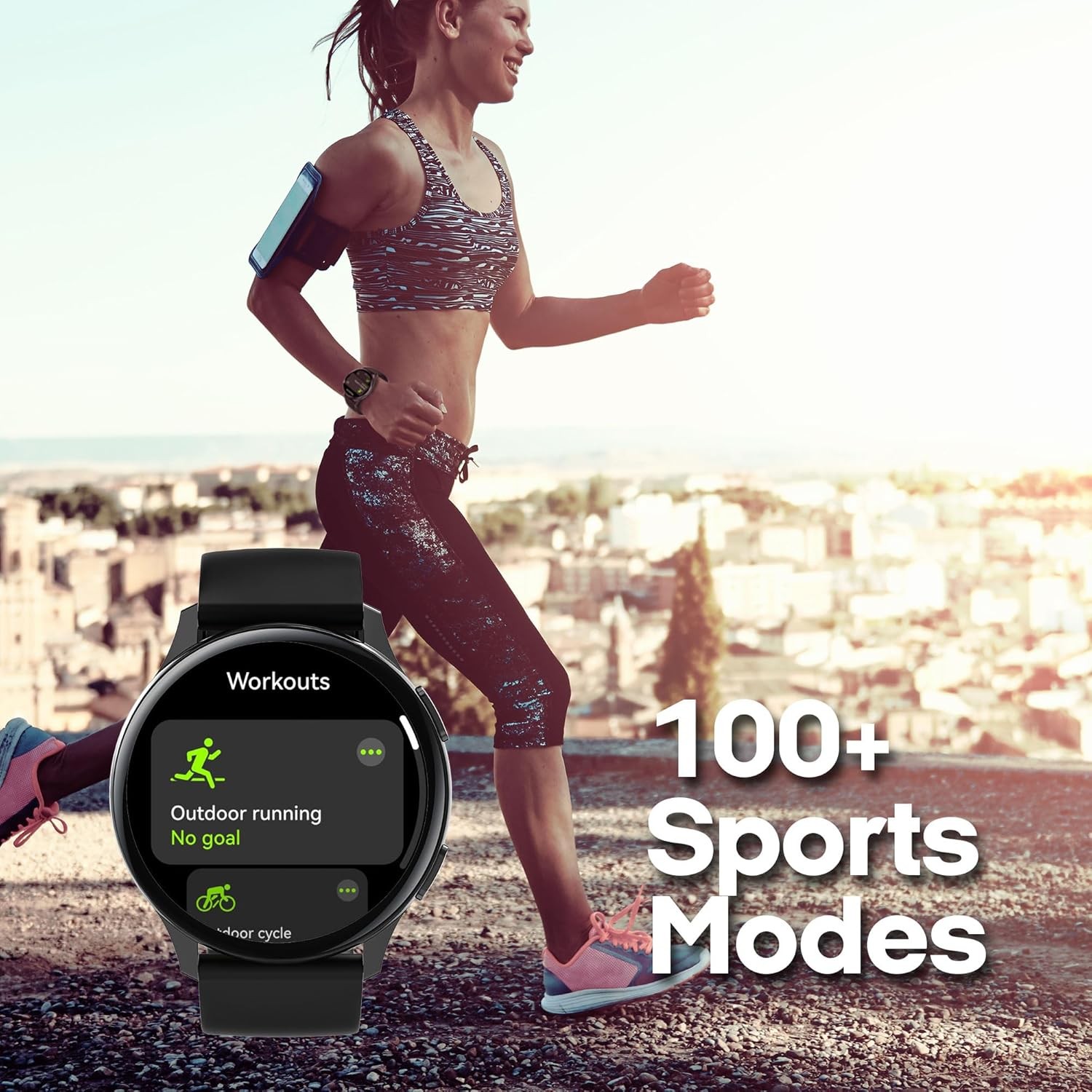 Callie Smartwatch with 1.43″ round AMOLED Display/Answer & Make Calls/Sleep Moni
