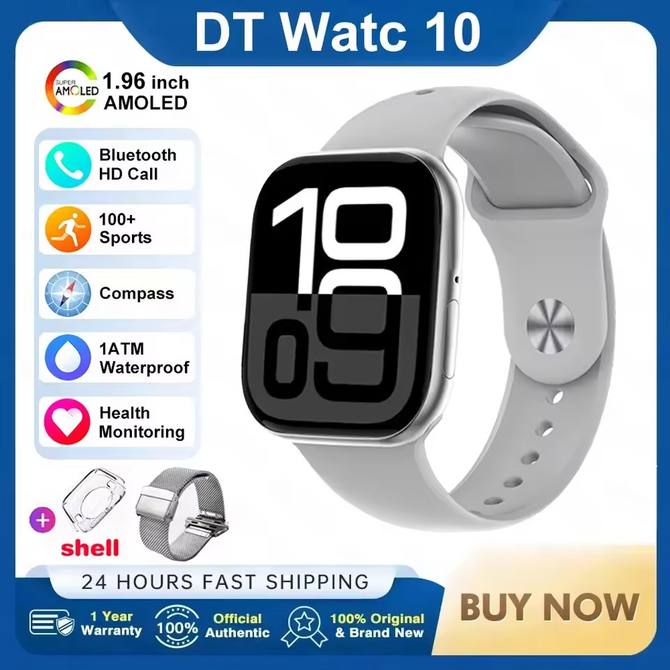 2026 New Original for Apple DT Watch 10 Smart Watch Men AMOLED 4GB Memory Music
