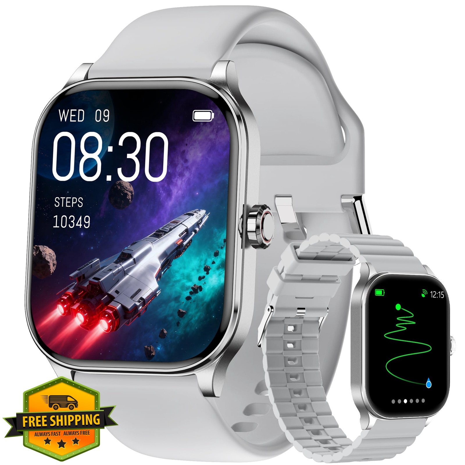 Odsslgw Silver 1.96″_GPS Smart Watch