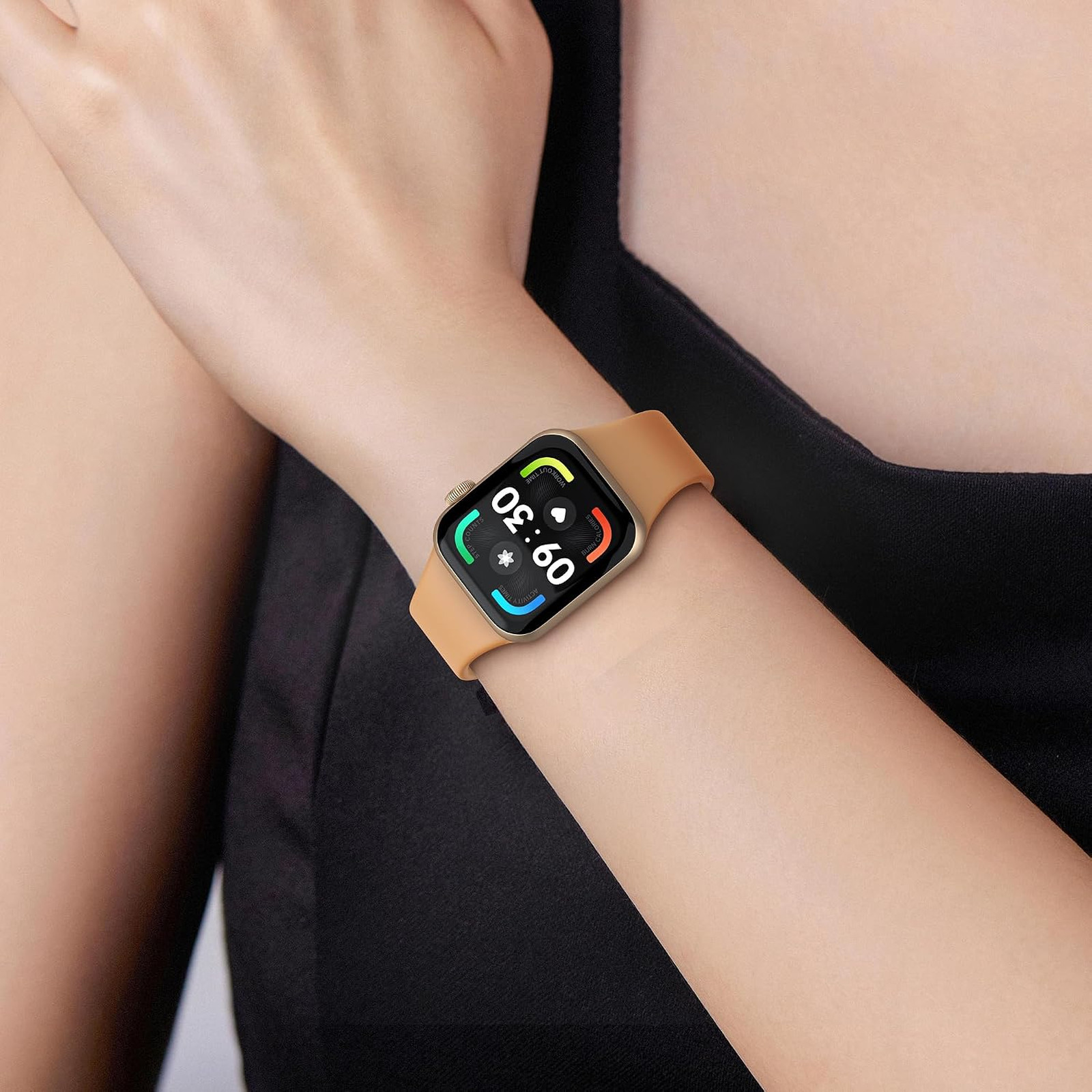 Sport Silicone Watch Bands for Apple Watch 49mm 45mm 44mm 42mm 40mm 38mm 18
