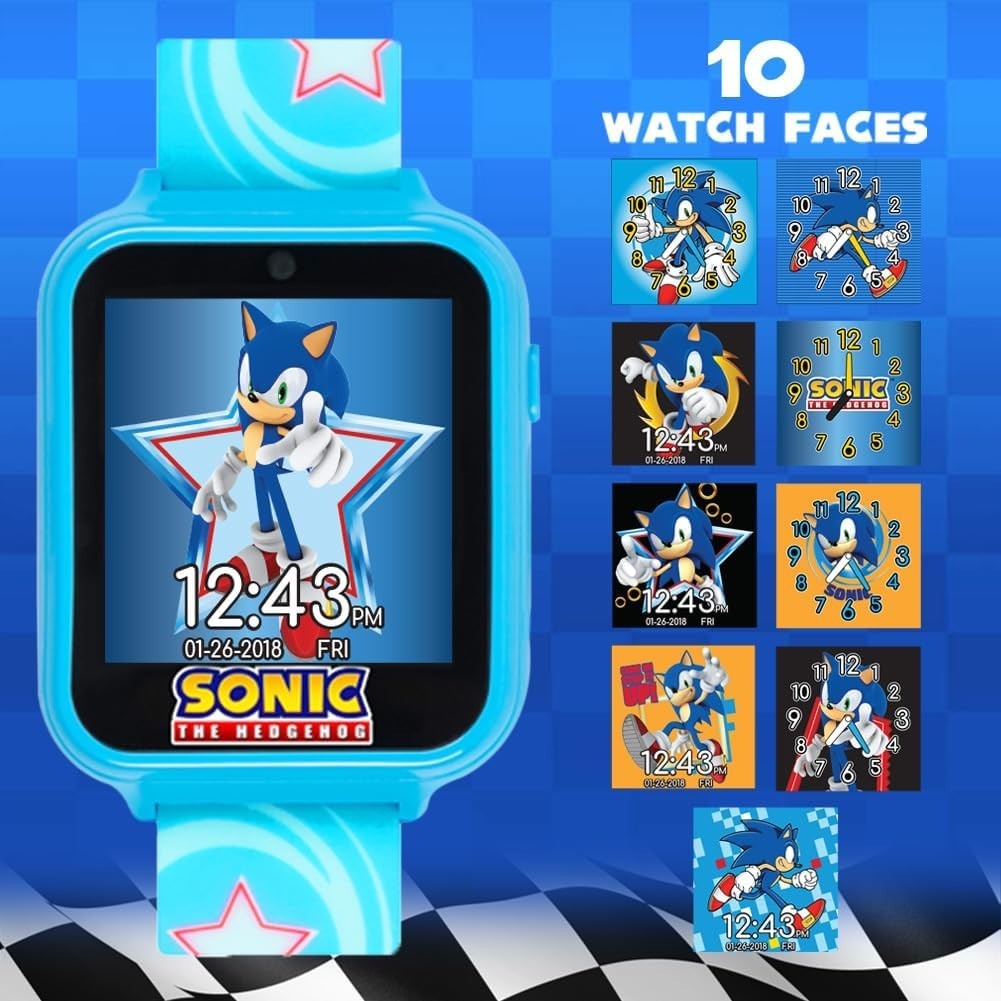 Trendy Sonic Kids Smartwatch – Touchscreen Fun with Selfie Cam & Learning Games