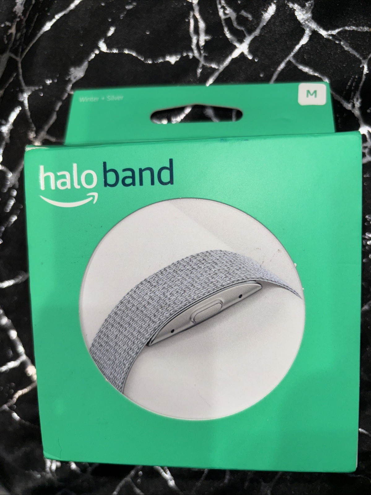 Amazon Halo Ban Activity and Sleep Tracker – Winter + Silver – Medium