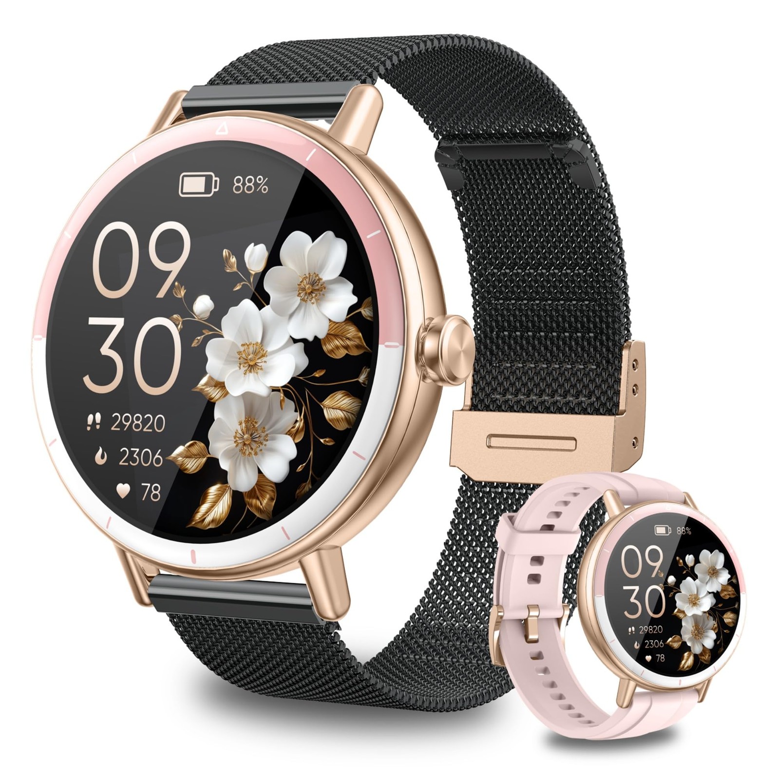 Smart Watch for Men/Women Android & iPhone, 1.27″ Touch Screen Fitness Tracke…
