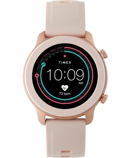 TIMEX Metropolitan R 42mm Smartwatch Pink Silicone Strap Women’s Watch TW5M43000